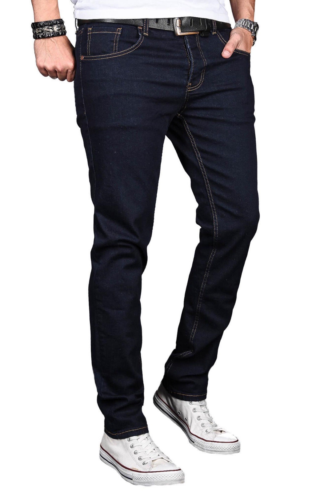 Thumbnail - Alessandro Salvarini Slim-fit-Jeans "ASLuca", Stretch mit Elasthan