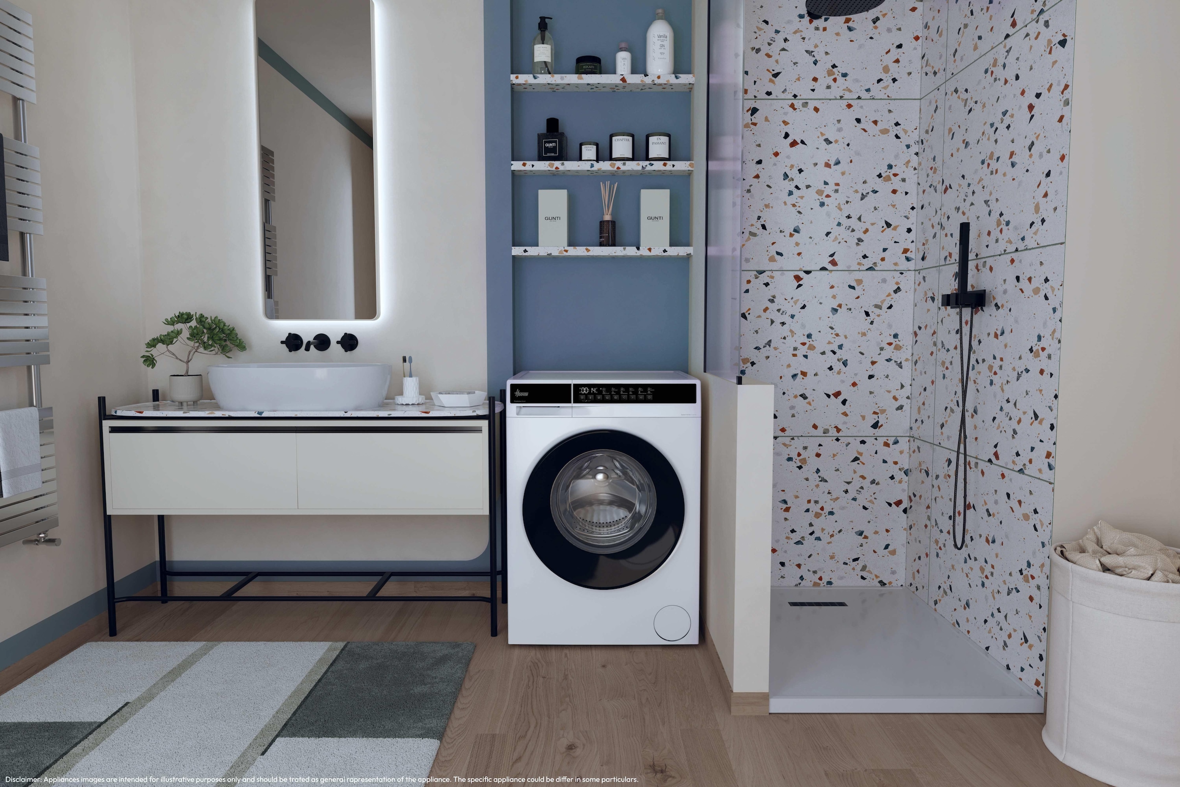 Hoover Waschmaschine H/ProWash 100 »HEYQ27SB7-84« 7 kg 1200 U/min Vielseitige Kurzprogramme