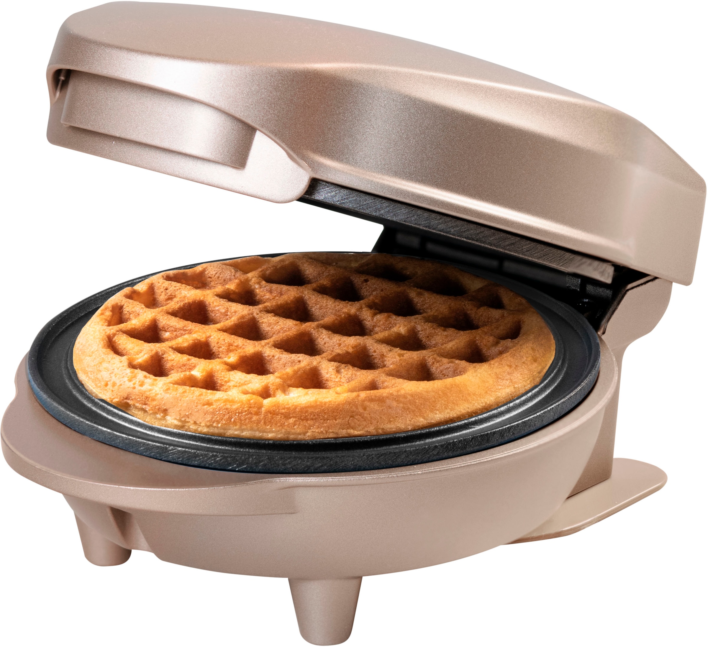 bestron Waffeleisen »AMW500 Mini«, 550 W, für klassische Waffeln, kleiner Waffelmaker mit Antihaftbeschichtung