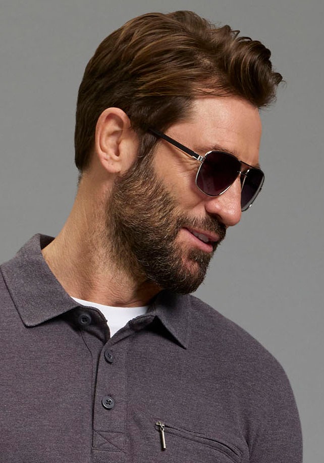 H.I.S Men Sunglasses Dark Gray 2