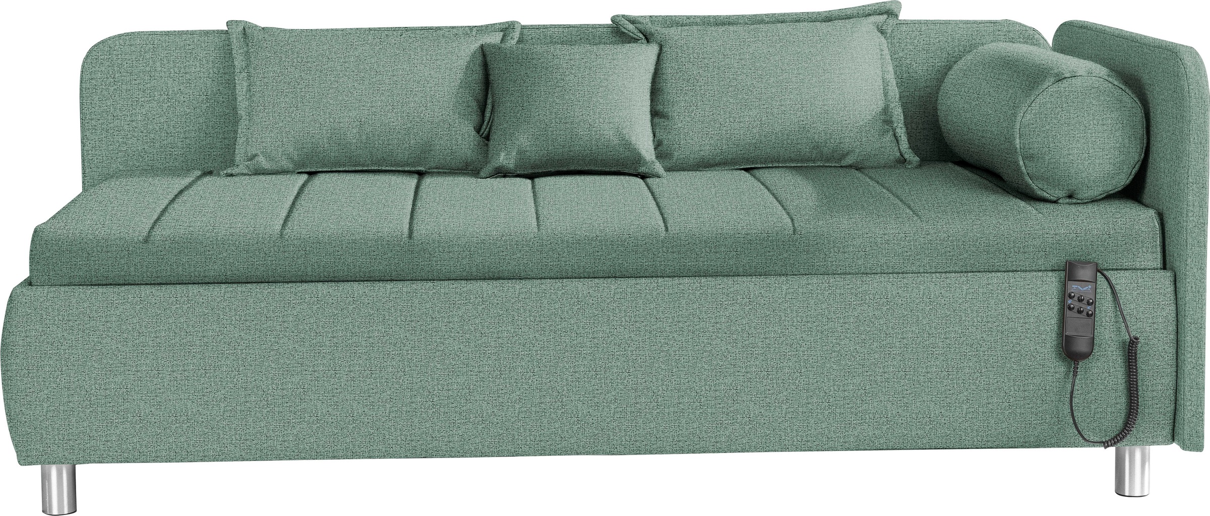 alina Schlafsofa "Kiana", Liegefläche 90/200 cm oder 100/200 cm, Bettkasten, Zierkissen-Set