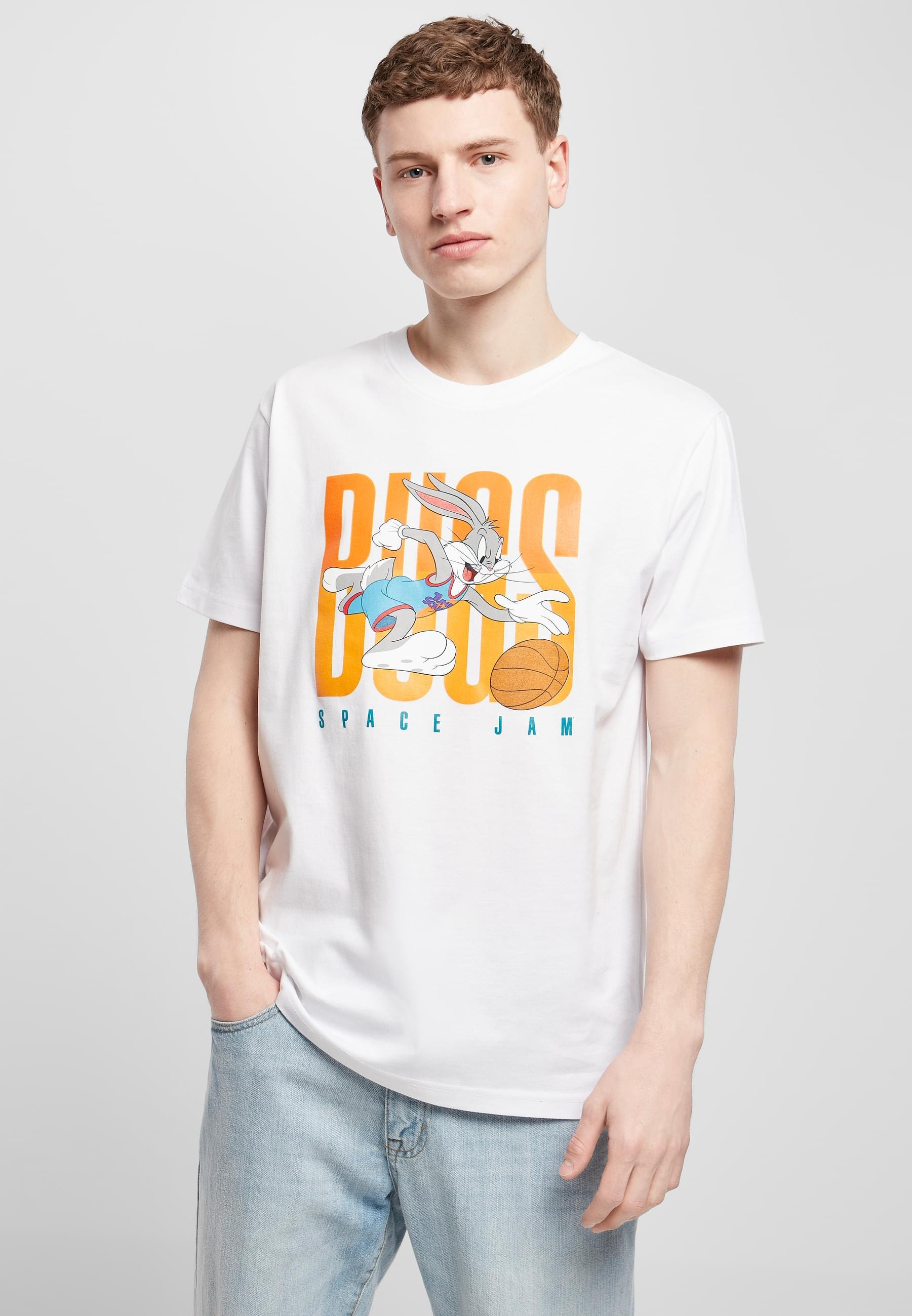 MisterTee Kurzarmshirt »MisterTee Herren Space Jam Big Bugs Playing Tee«, (1 tlg.)