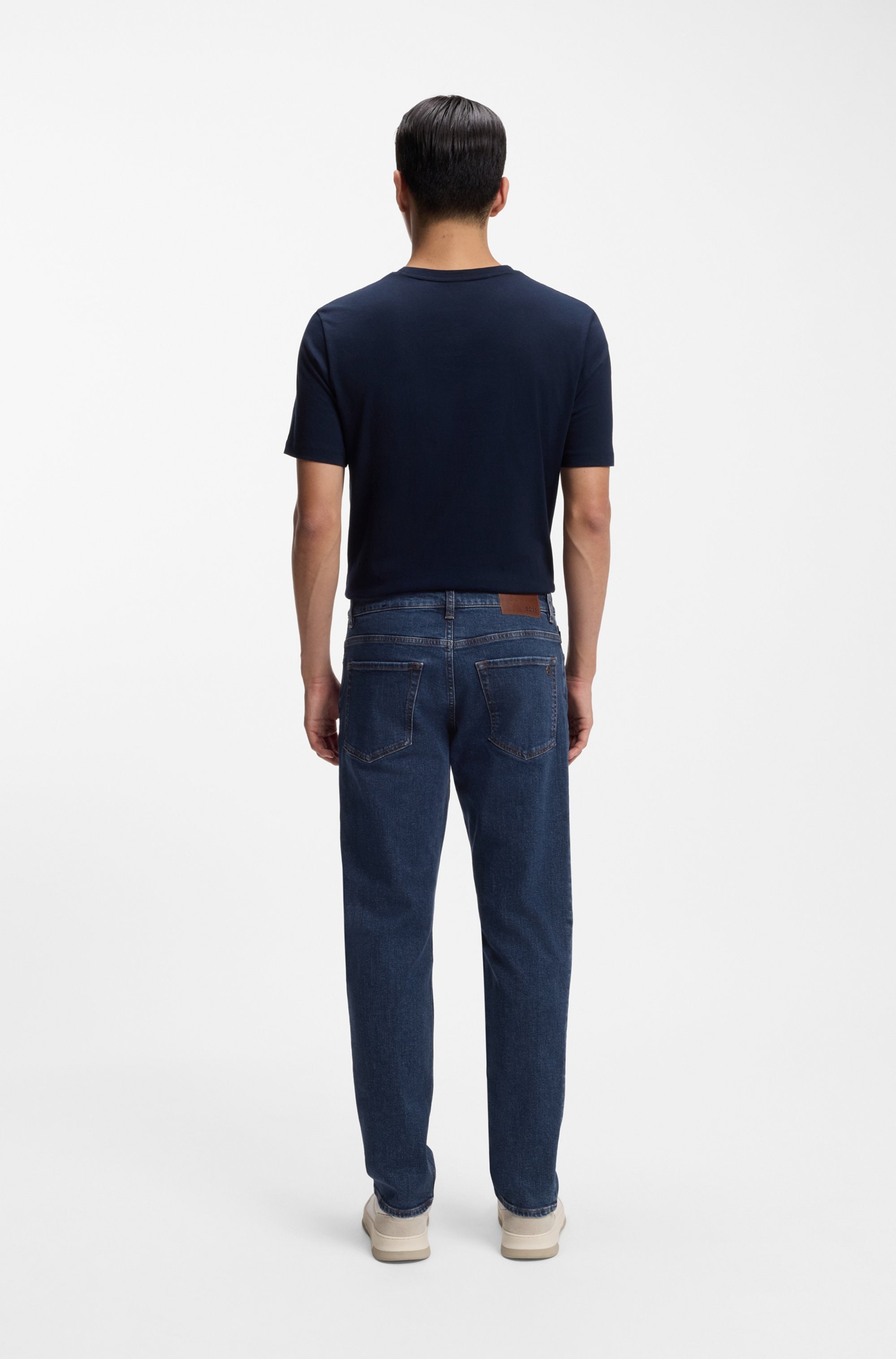 BOSS ORANGE Regular-fit-Jeans »RE.MAINE BO« mit BOSS-Lederbadge, Regular Fit, stone washed