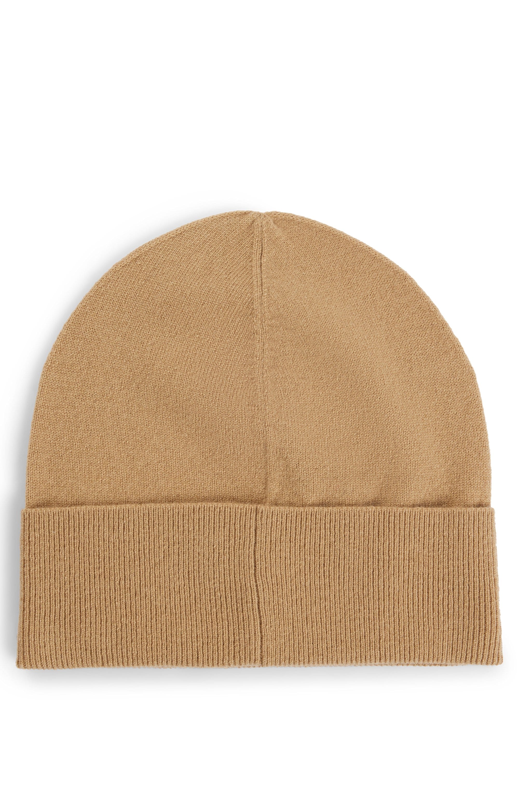 BOSS Beanie »Lari_hat«, mit Aufschlag in Rippoptik