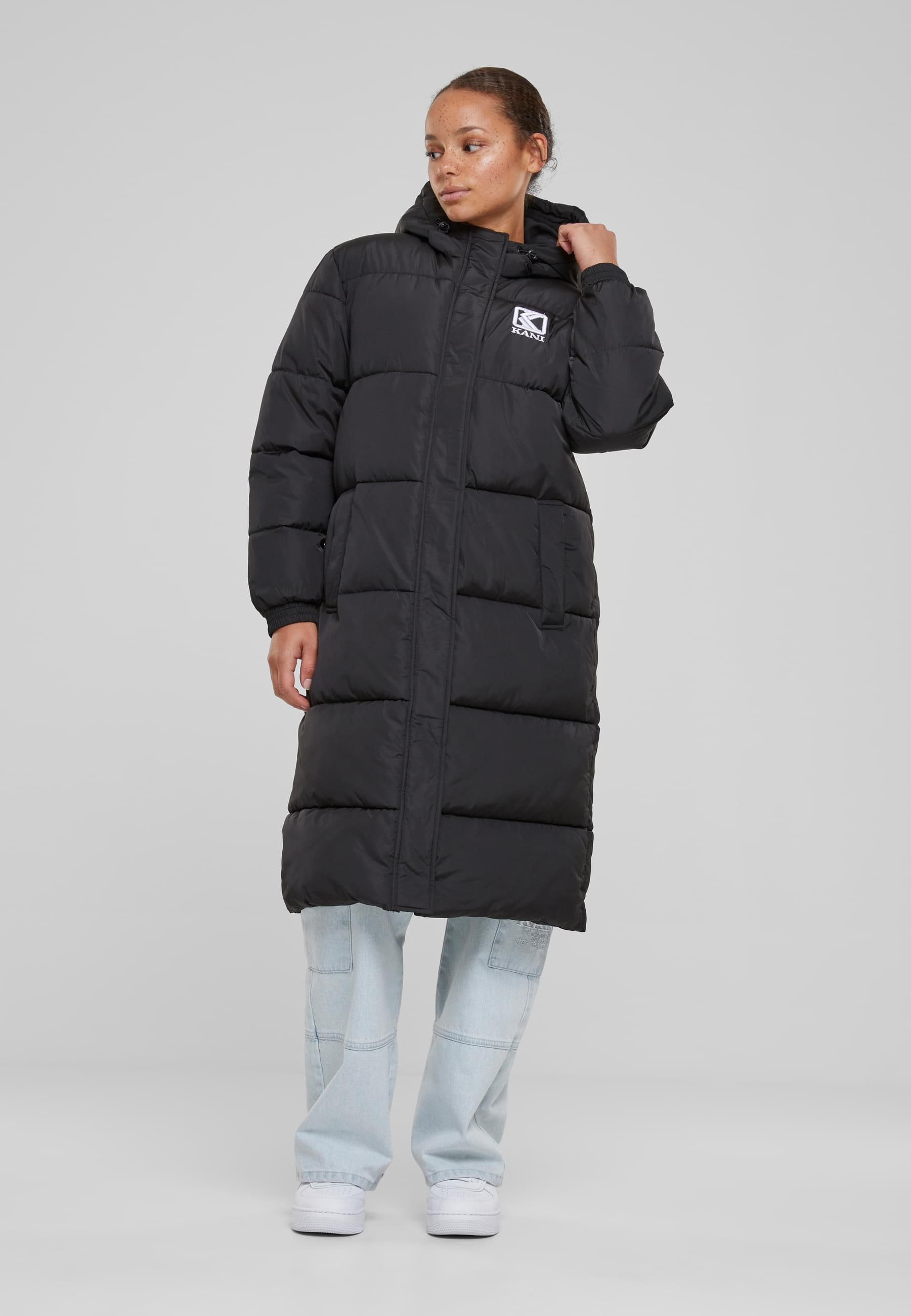 Karl Kani Winterjacke »Karl Kani Damen KW233-030-2 KK Og Hooded Long Puffer Coat«, (1 St.), mit Kapuze