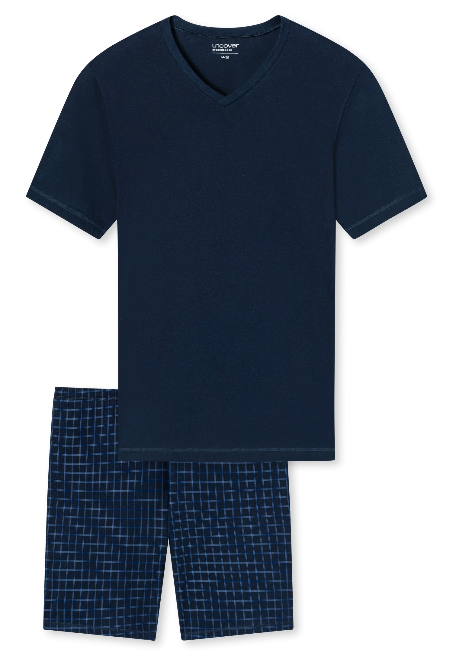 uncover by SCHIESSER Shorty "UNCOVER Nightwear", (2 tlg.), V-Ausschnitt, Ku günstig online kaufen