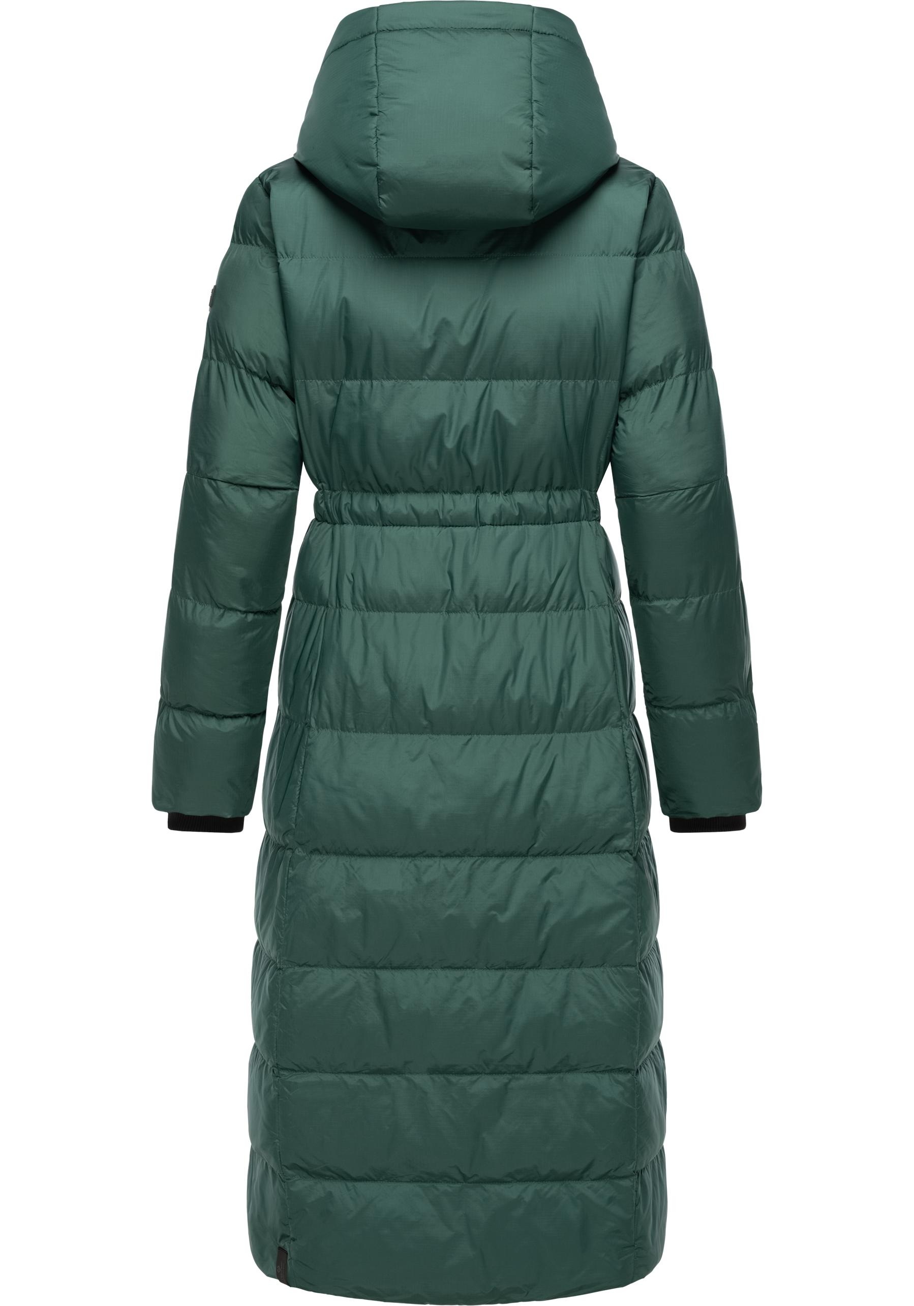 Thumbnail - Ragwear Steppmantel "Niara Long" Gesteppter langer Damen Mantel mit Bindeband