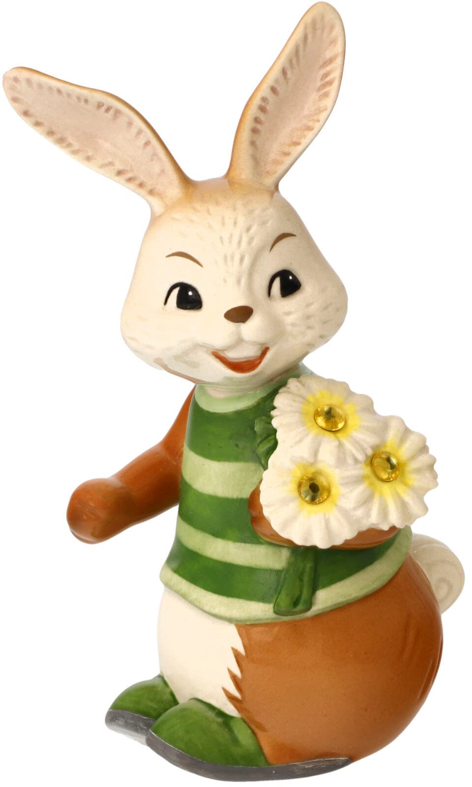 Goebel Osterhase "Schön, dass Du da bist", Sammelfigur, Hasenjunge mit Gäns günstig online kaufen