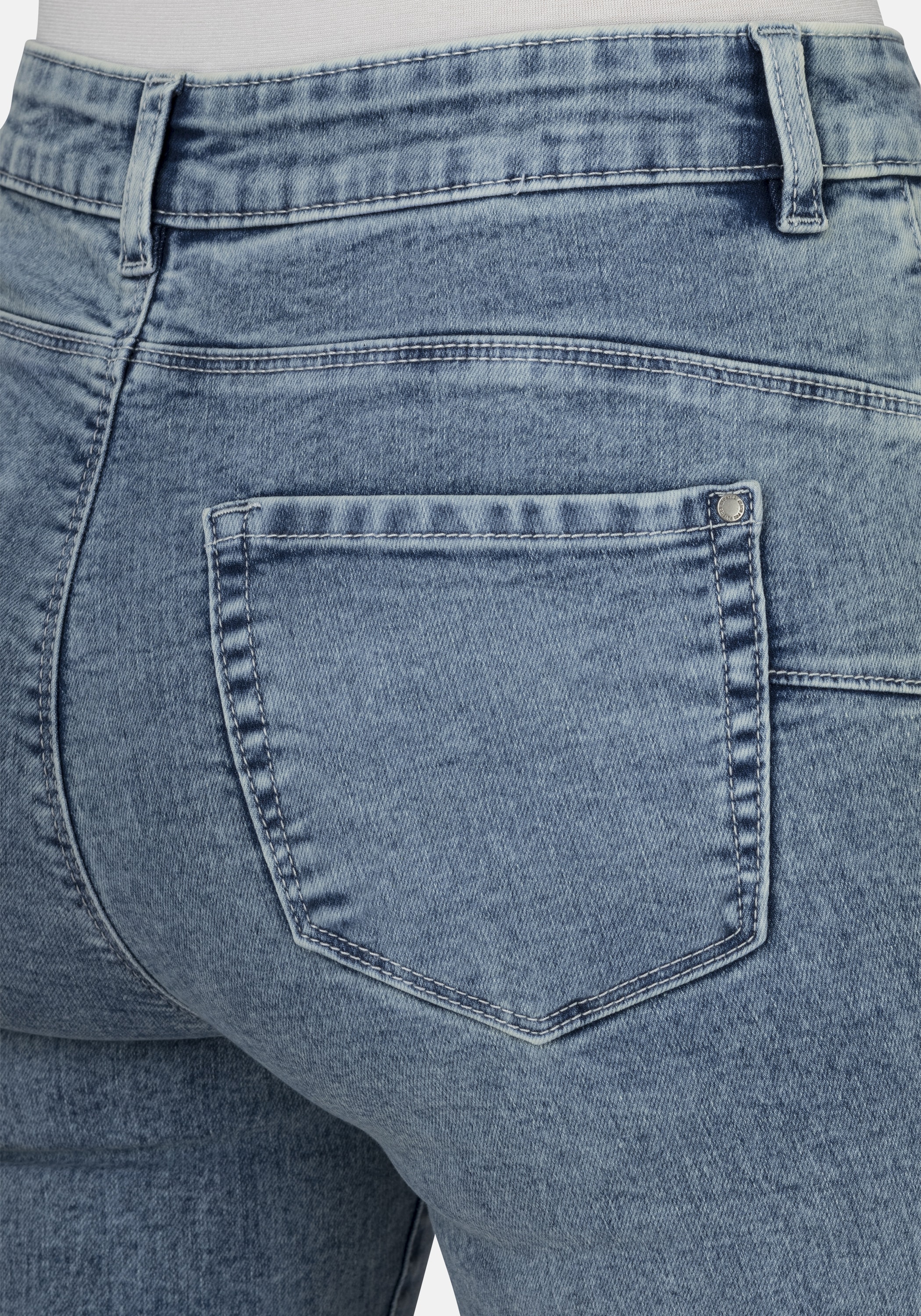 STOOKER WOMEN 7/8-Jeans »Denim Capri Skinny Fit«, Skinny Fit Casual Clean Wash Denim Jeans Magic Shape Effekt für Damen