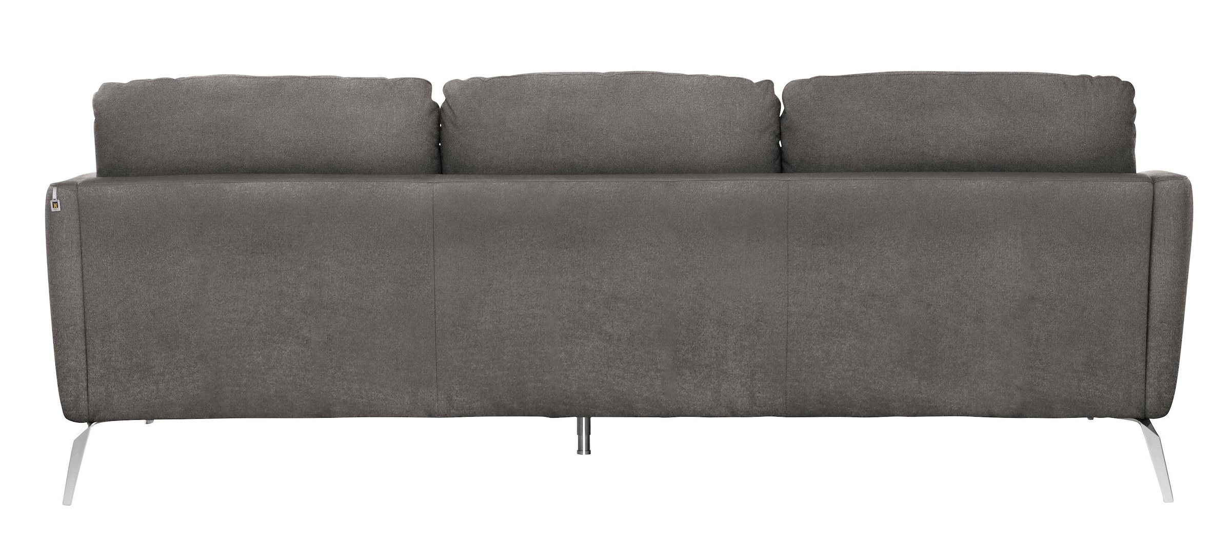 W.SCHILLIG Big-Sofa »softy«, mit dekorativer Heftung im Sitz, Füße Chrom glänzend