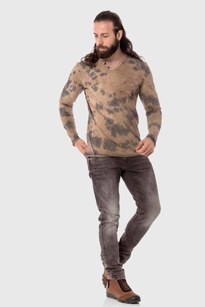 Cipo & Baxx T-Shirt »Sweatshirts«, im Batik-Design