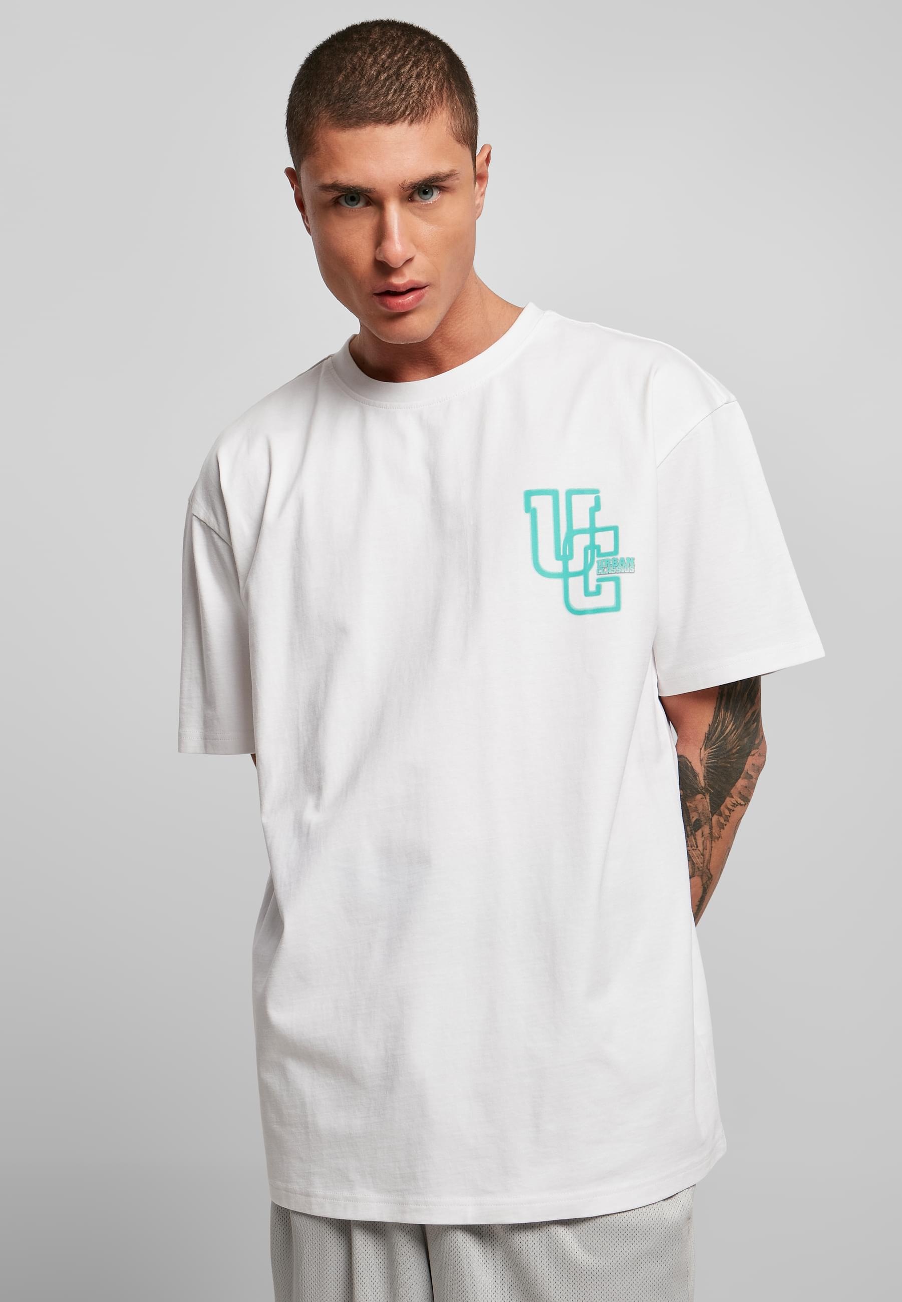URBAN CLASSICS T-Shirt »Urban Classics Herren Glow Logo Tee«, (1 tlg.)