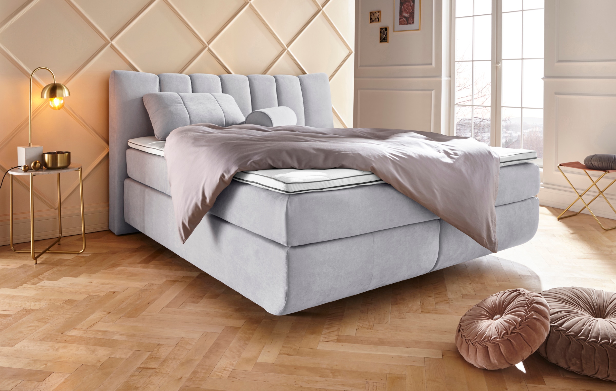 Home affaire Boxspringbett "Océane" Bodenfrei- wirkt freischwebend, verschi günstig online kaufen
