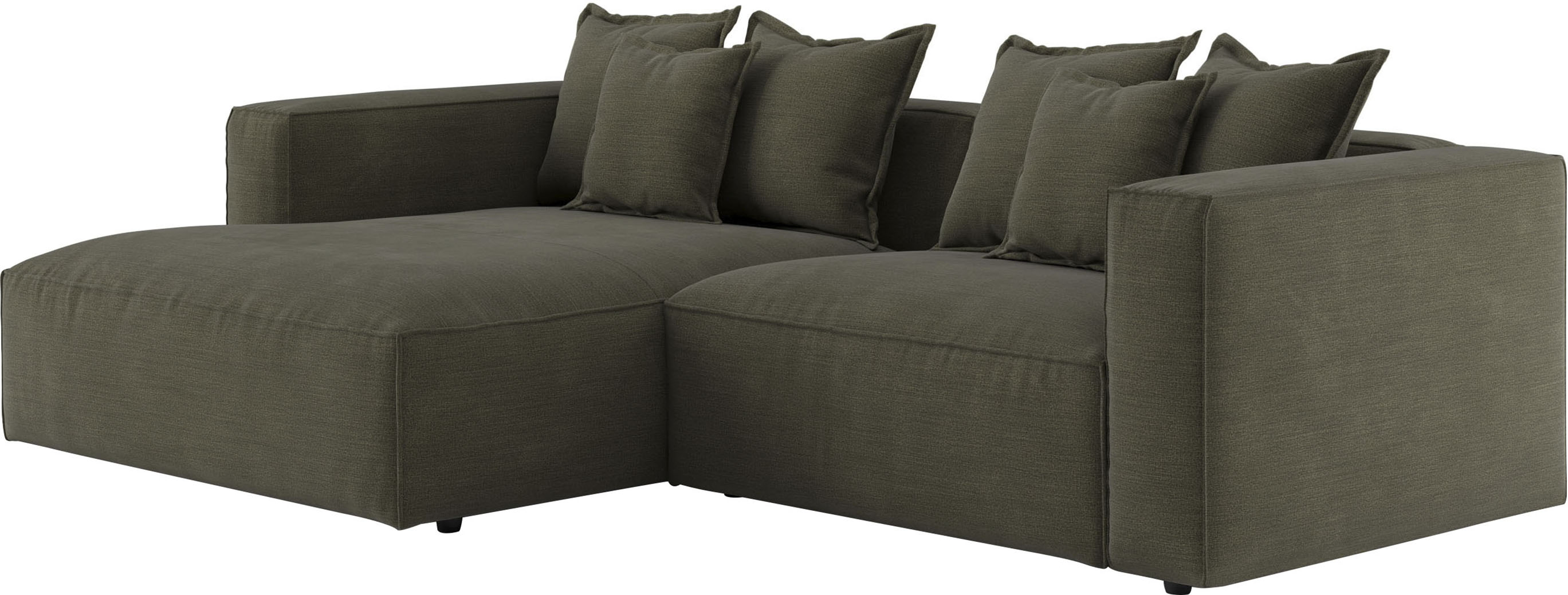 Thumbnail - INOSIGN Ecksofa "Cowboy L-Form", mit 6 Kissen, kubisches Sofa