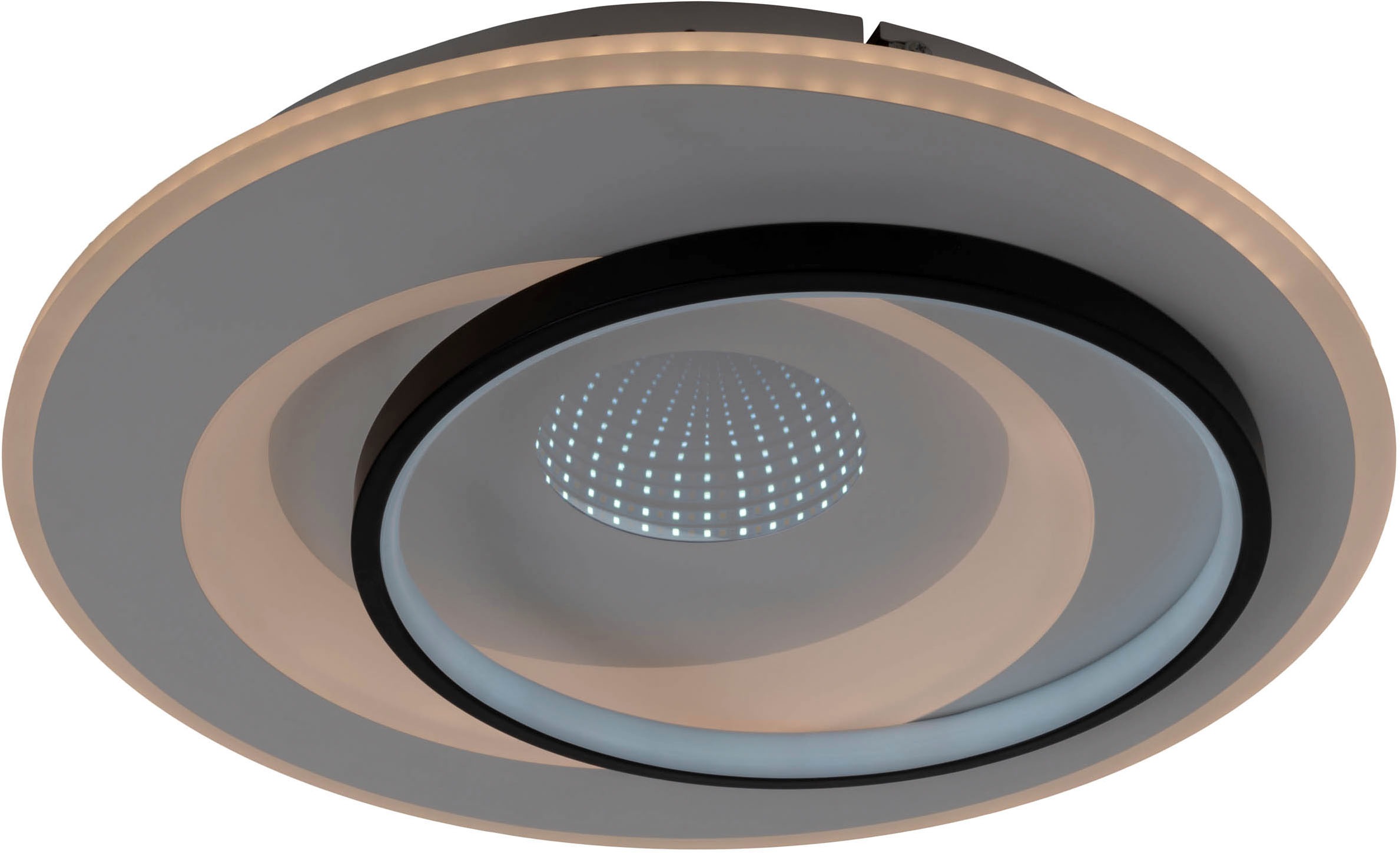 näve LED Deckenleuchte »Malea«, 1 flammig, Leuchtmittel LED-Modul | LED wechselbar, dimmbar per Fernbedienung, CCT, Memory, Nachtlicht, D: 49 cm, weiß