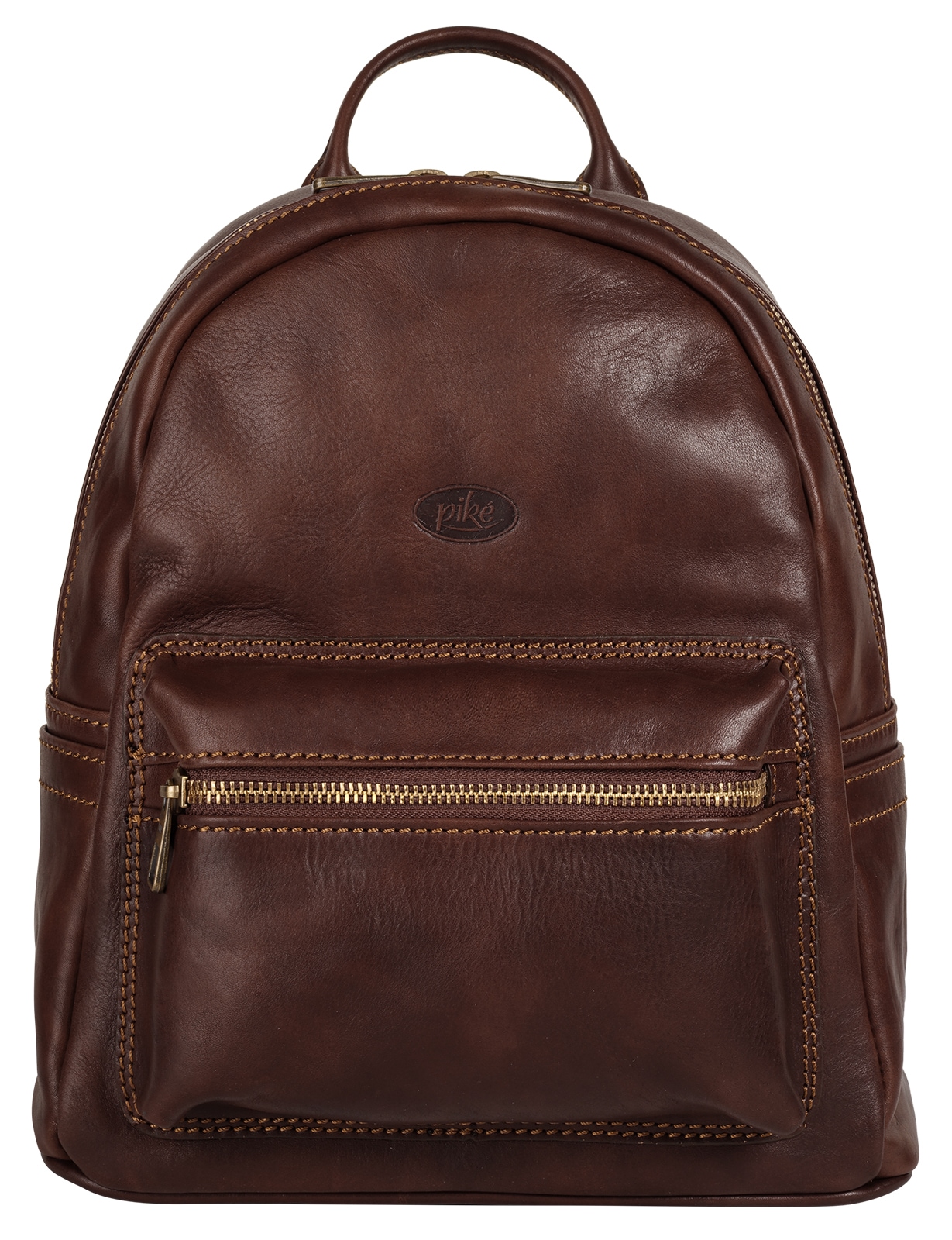 Piké Cityrucksack, echt Leder, Made in Italy