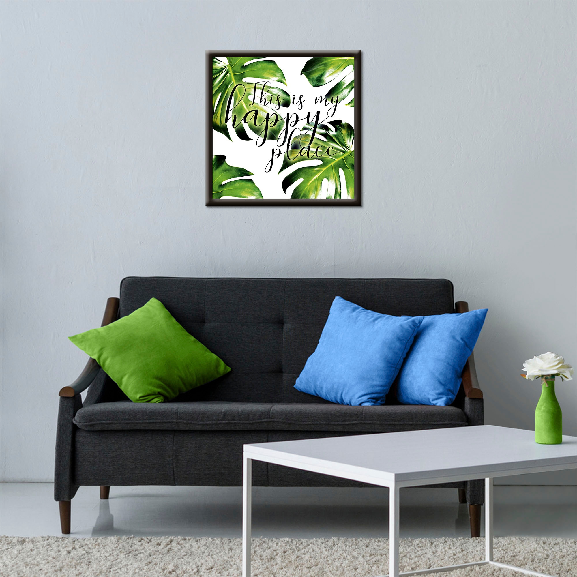 Artland Wandbild »Dies ist mein Platz zum glücklich sein«, Sprüche & Texte,  (1 St.) bestellen | BAUR | Poster