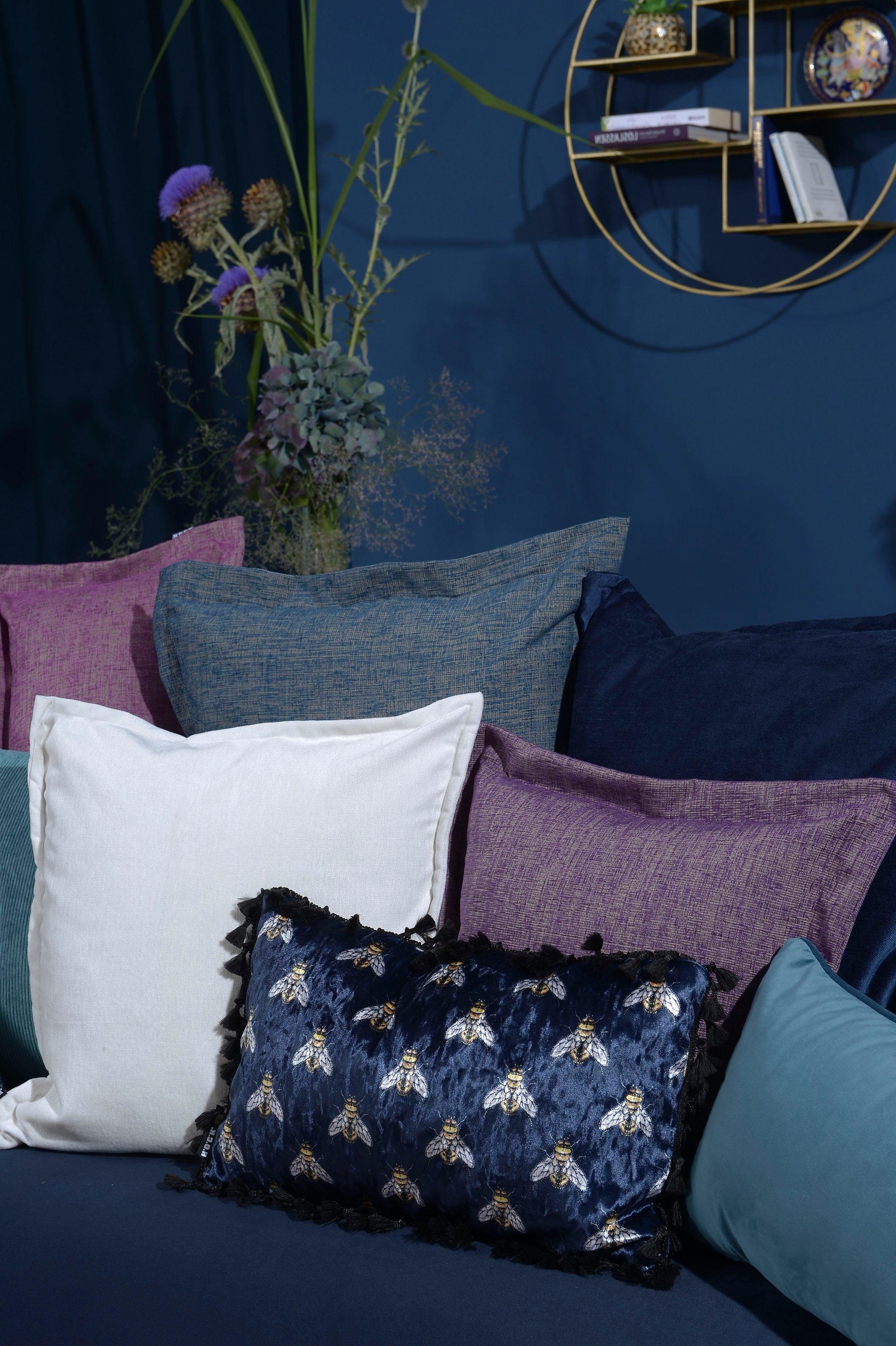 H.O.C.K. Dekokissen »Addicted«, im eleganten Design, Kissenhülle mit Füllung, 1 Stück