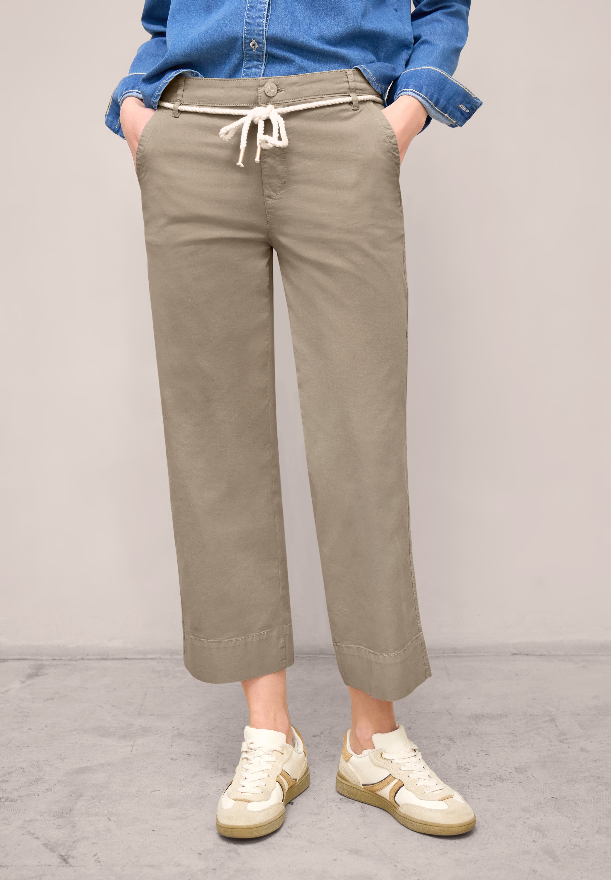 STREET ONE STUDIO Paperbag-Hose Middle Waist günstig online kaufen