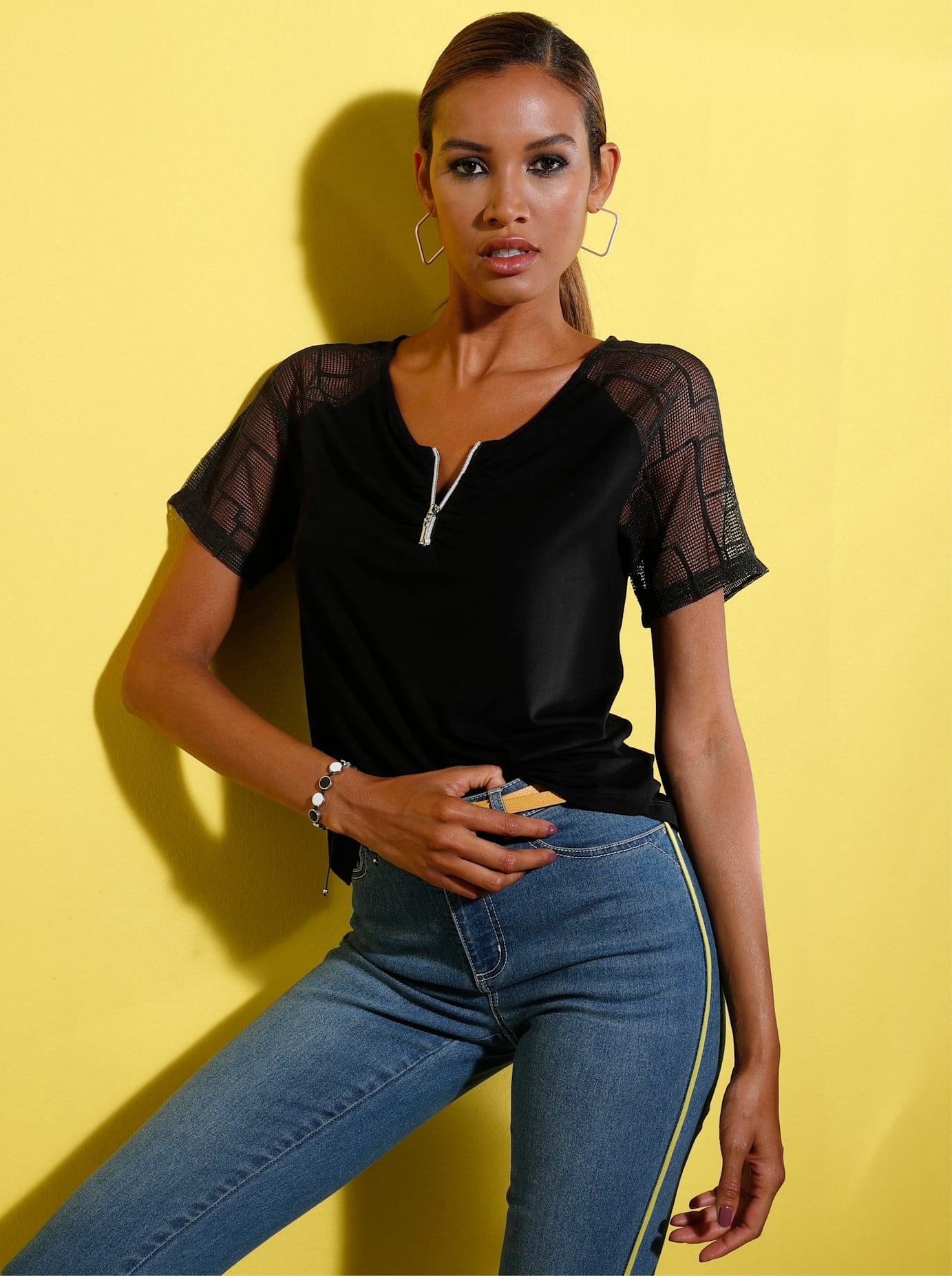 creation L Spitzenshirt "Shirt", 1 Stk. günstig online kaufen