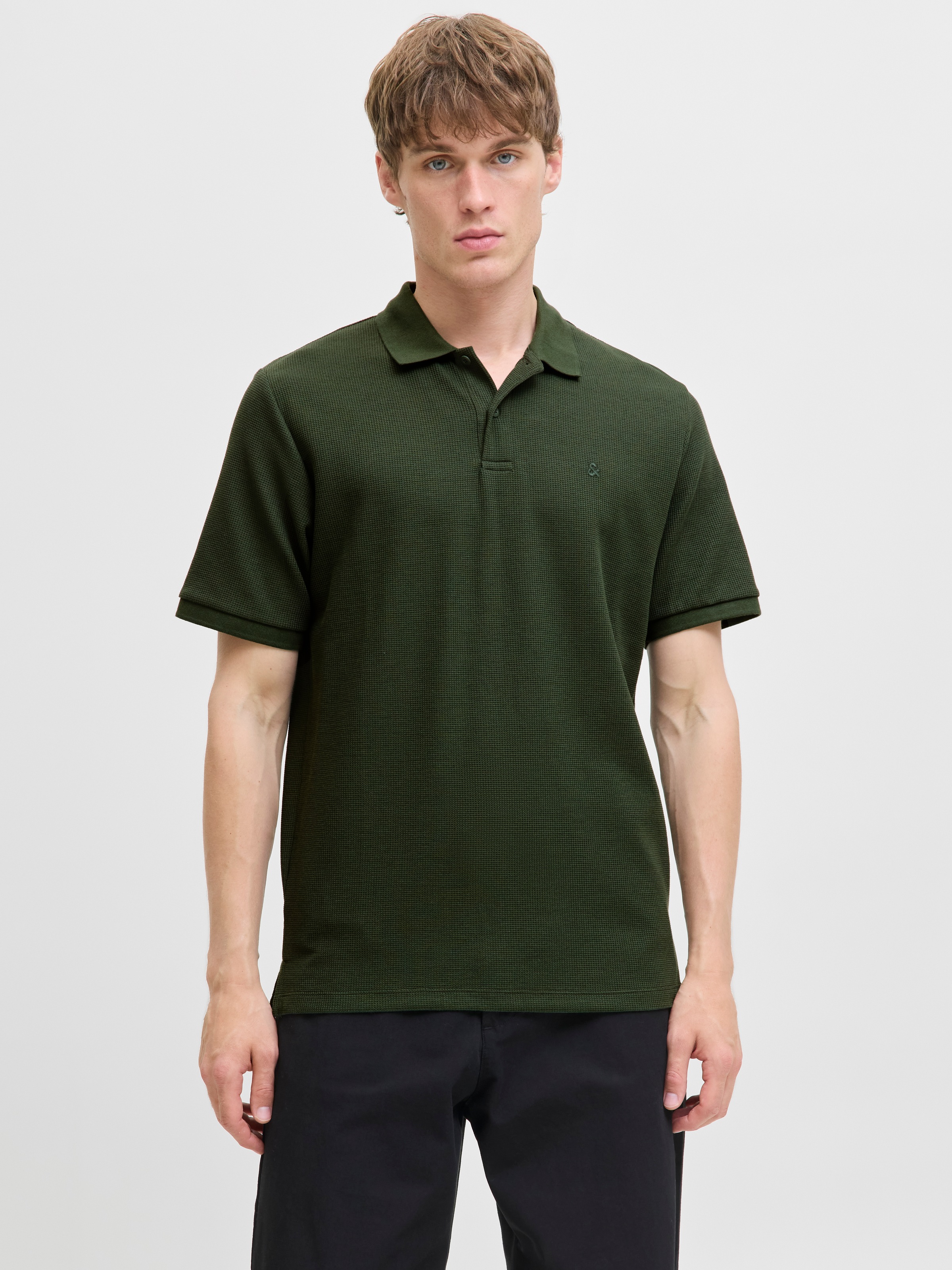 Jack & Jones Poloshirt "JJEAUSTIN POLO SS NOOS" Materialmix, regular fit günstig online kaufen