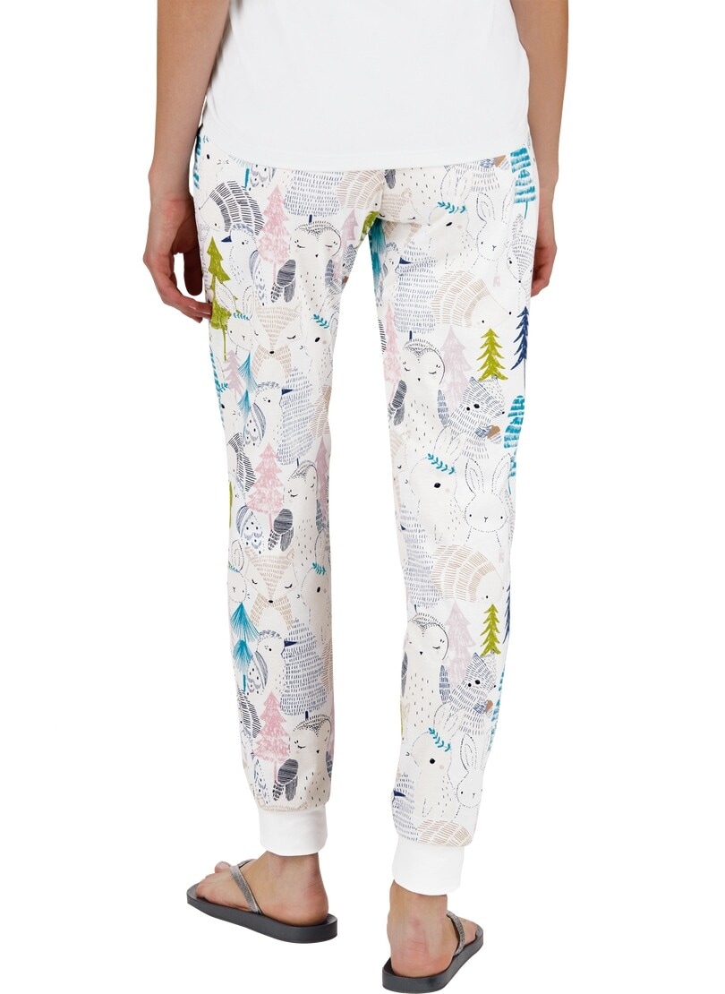 Pantalon De Pyjama Fille Trigema - 100% Coton, Manchettes élastiques - Coupe Classique - 10