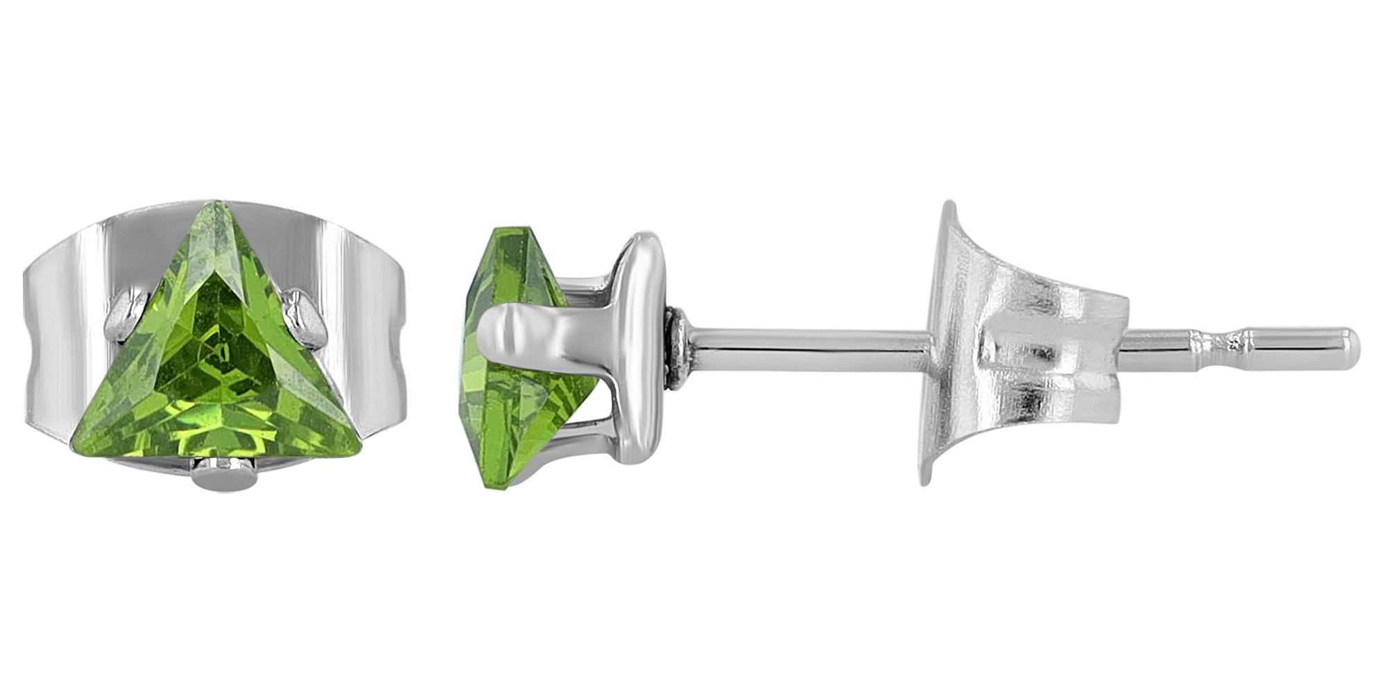 Adelia´s Paar Ohrhänger "Ohrringe – Ohrstecker aus Edelstahl mit Zirkonia" Ideal zum Verschenken – schlicht und stilvoll