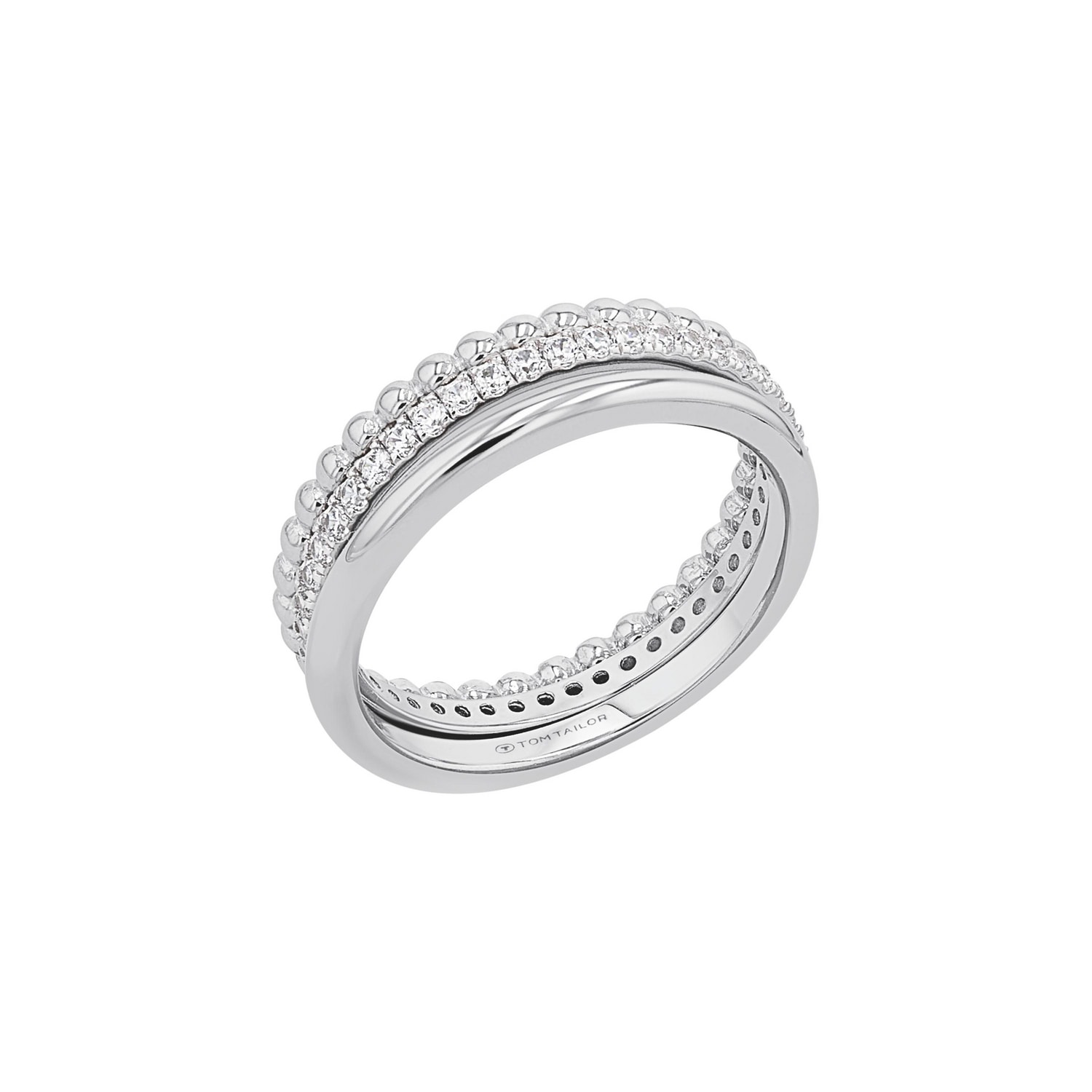 TOM TAILOR Ring-Set »Multipack Schmuck Geschenk Silber 925« mit Zirkonia (synth.)