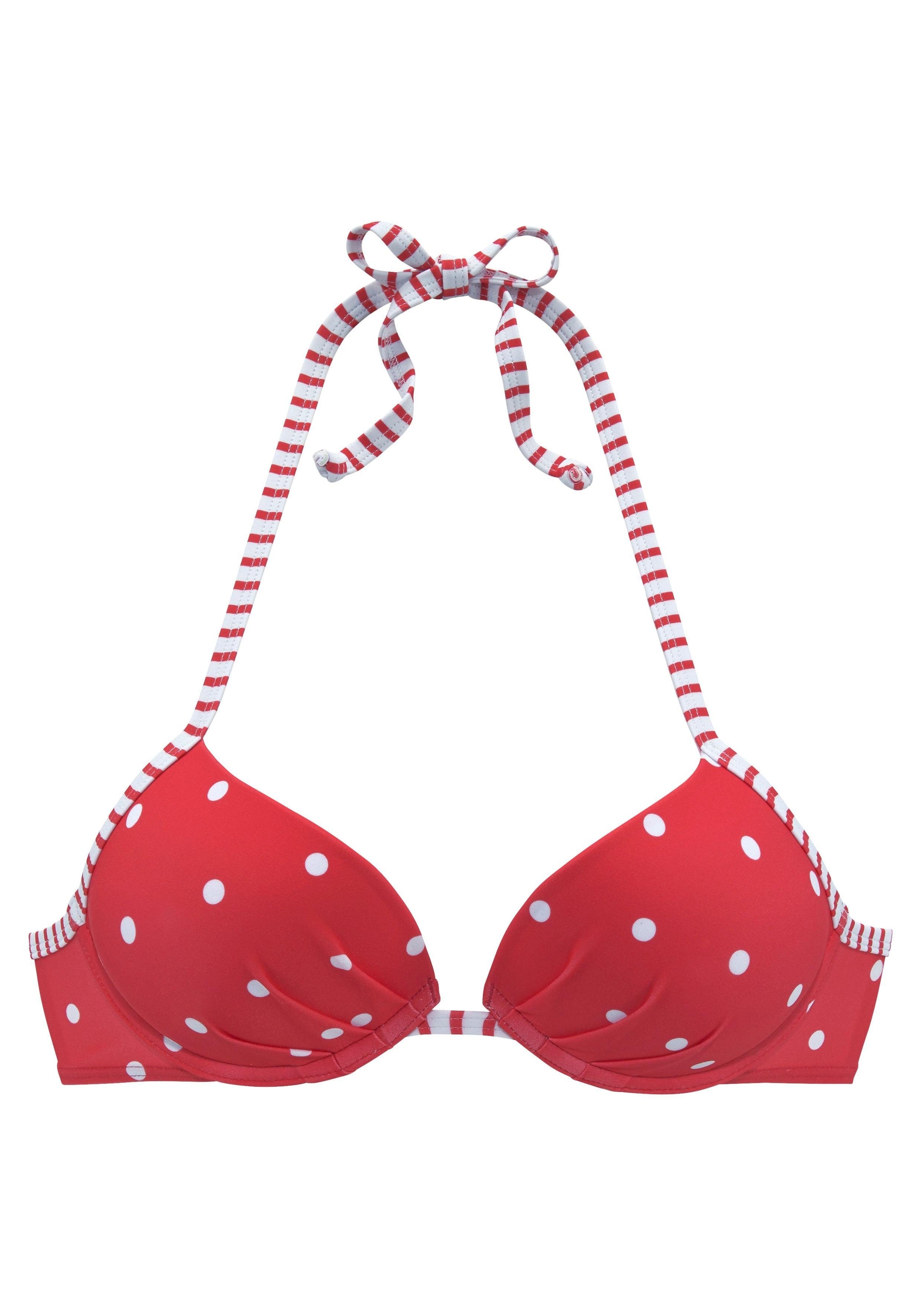 s.Oliver Push-Up-Bikini-Top »Audrey«, mit Punkten und Streifen