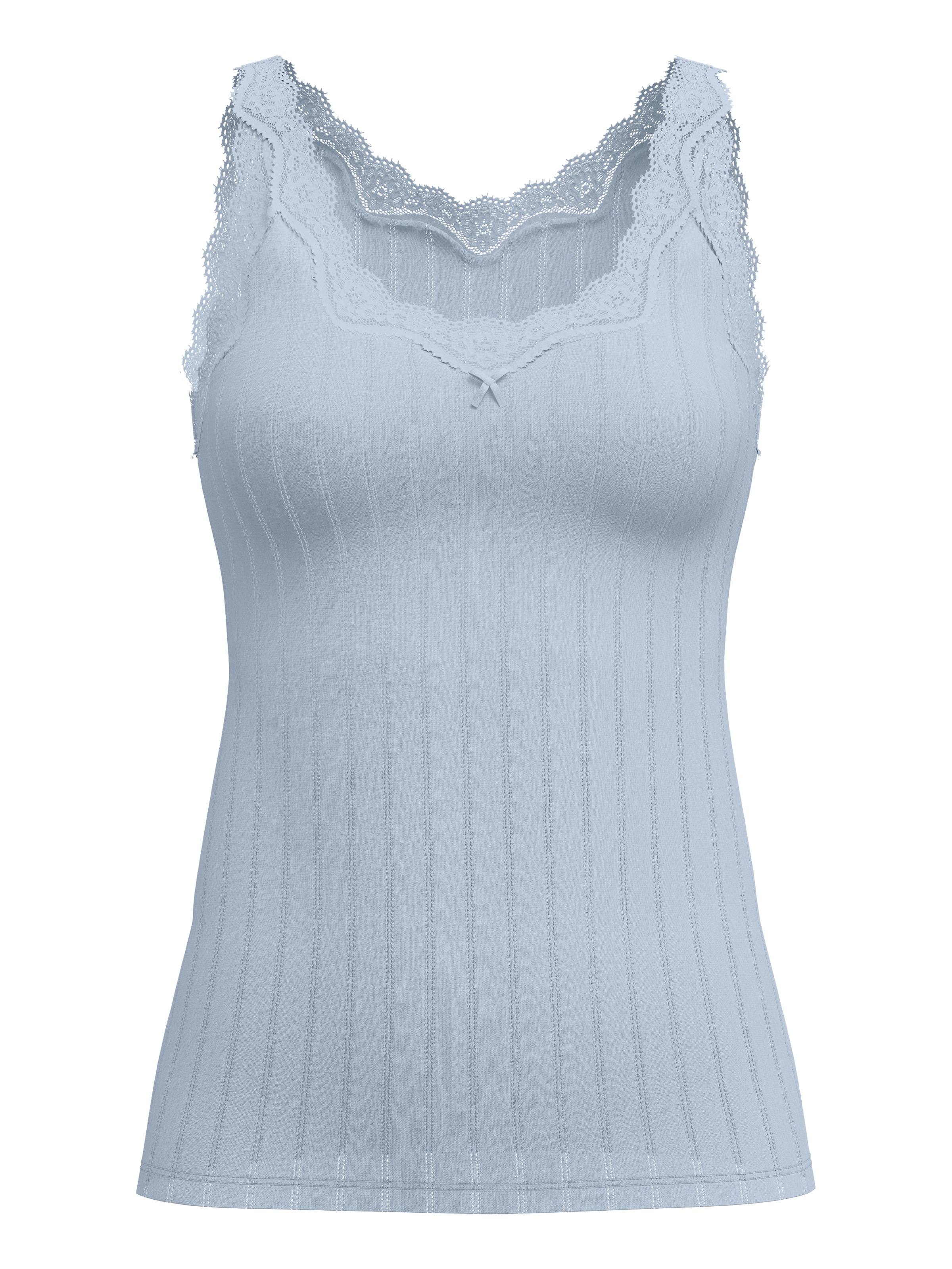 CALIDA Tanktop "Etude Toujours" zarte Spitze, Nadelstreifen-Design, Cotton- günstig online kaufen