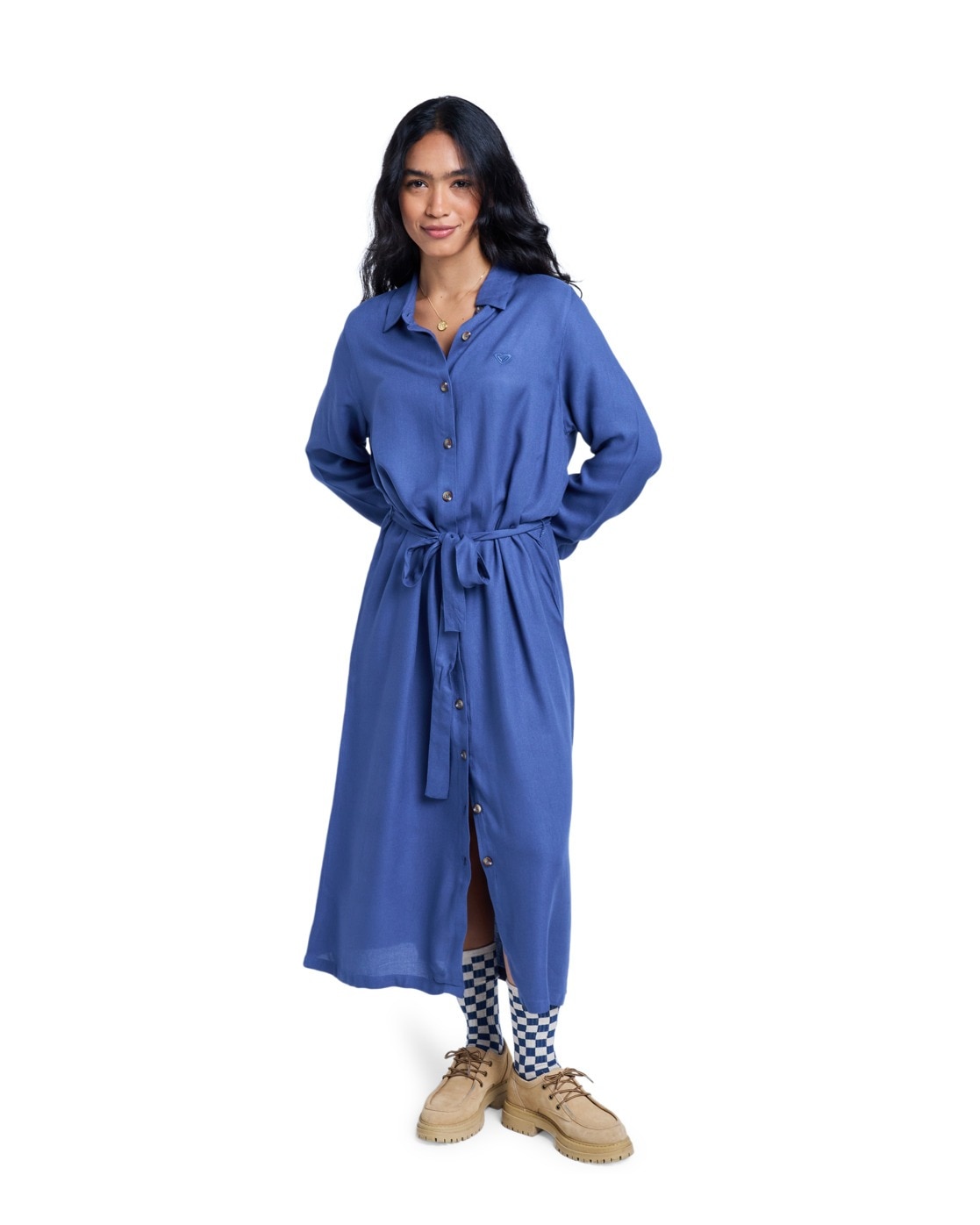 Roxy Hemdblusenkleid "Island Escape Solid"