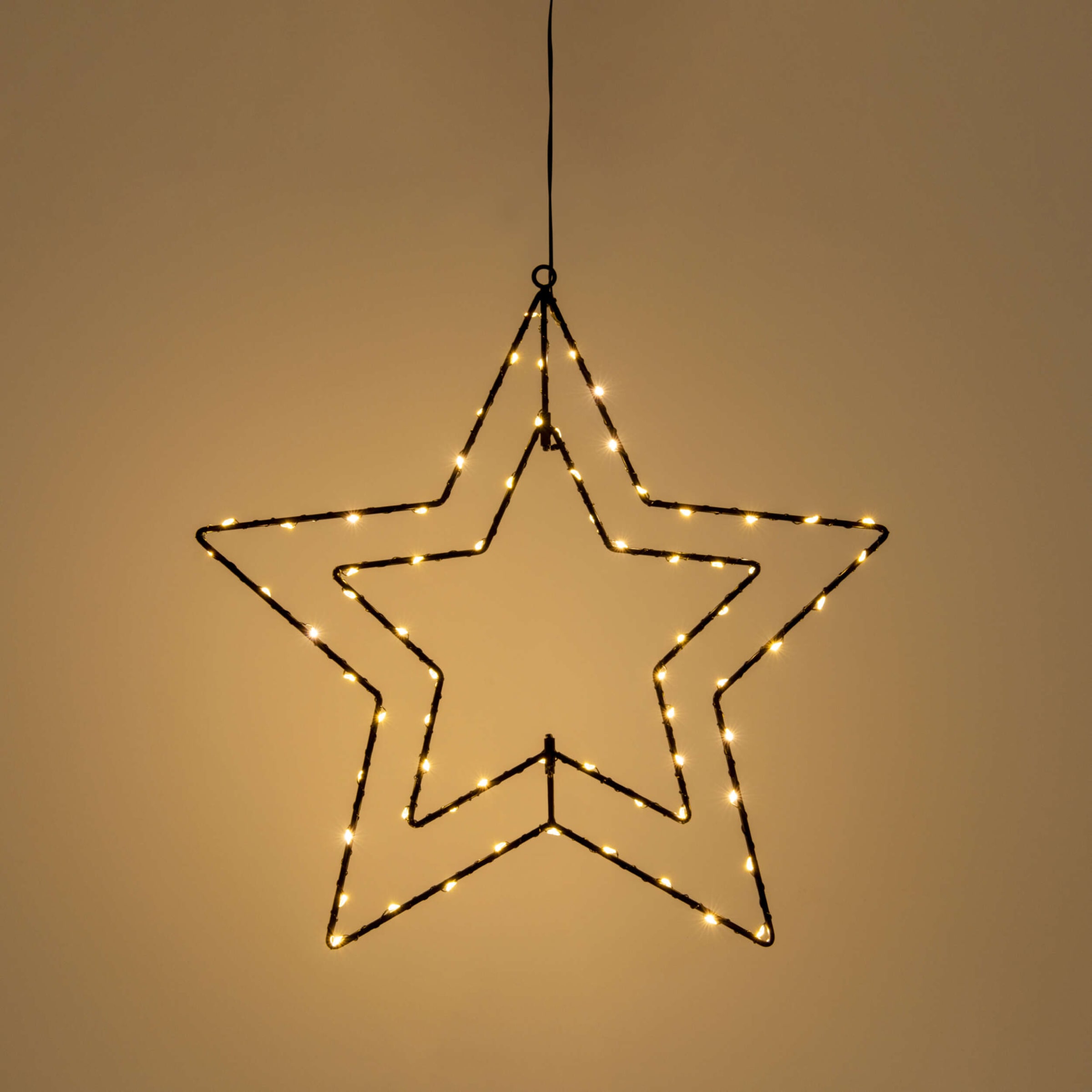 näve Dekolicht »3D Stern« LED-Modul Warmweiß Weihnachtsdeko aussen