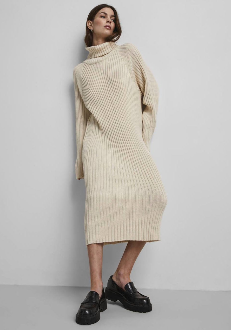 Y.A.S »YASMAVI KNIT MIDI ROLLNECK DRESS«