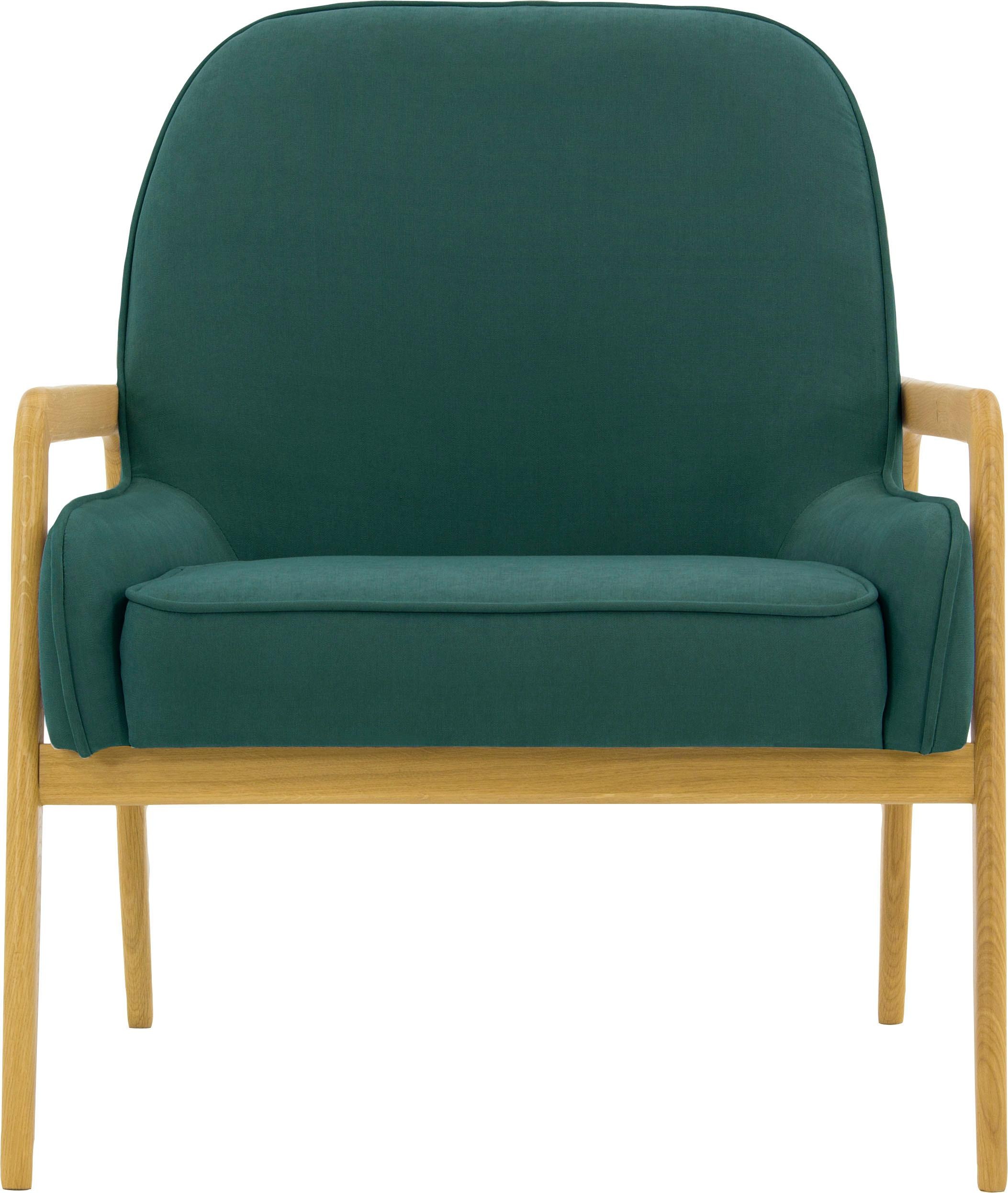 Home affaire Sessel "Braga" wahlweise mit Gestell aus Eiche in dunkel oder günstig online kaufen