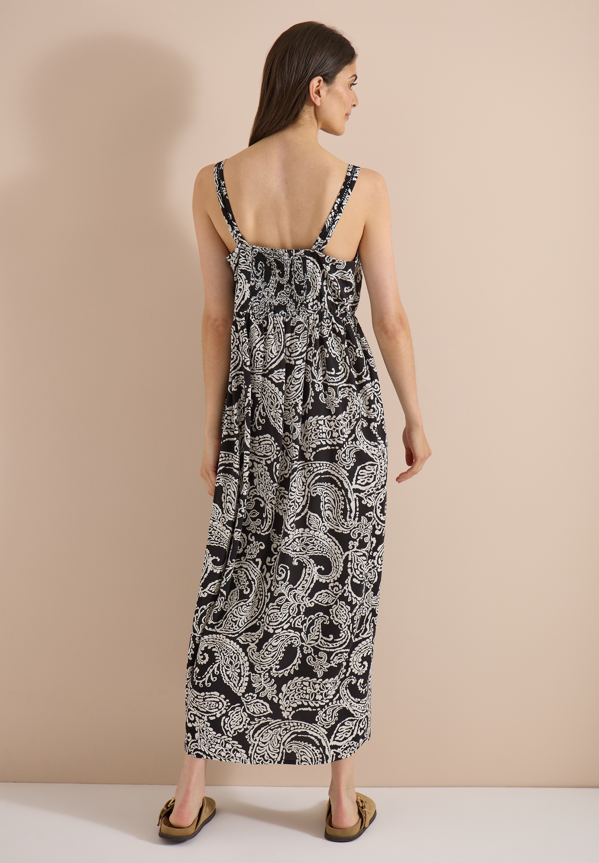 Cecil Maxikleid Eingrifftaschen mit Paisleymuster