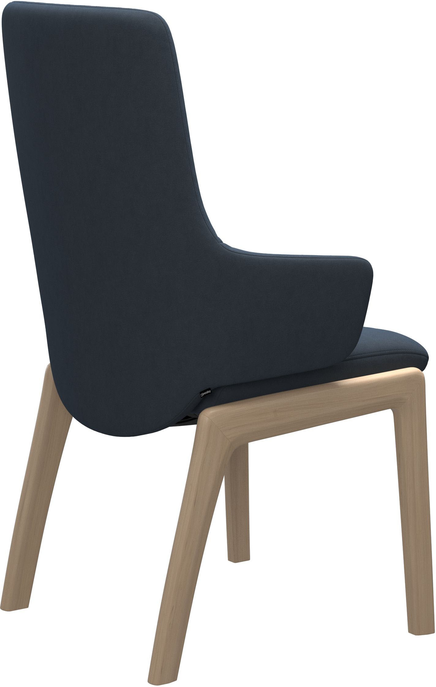 Stressless® Polsterstuhl »Laurel«, Microfaser DINAMICA, High Back mit Armlehne, Größe L, mit abgerundeten Beinen in Eiche
