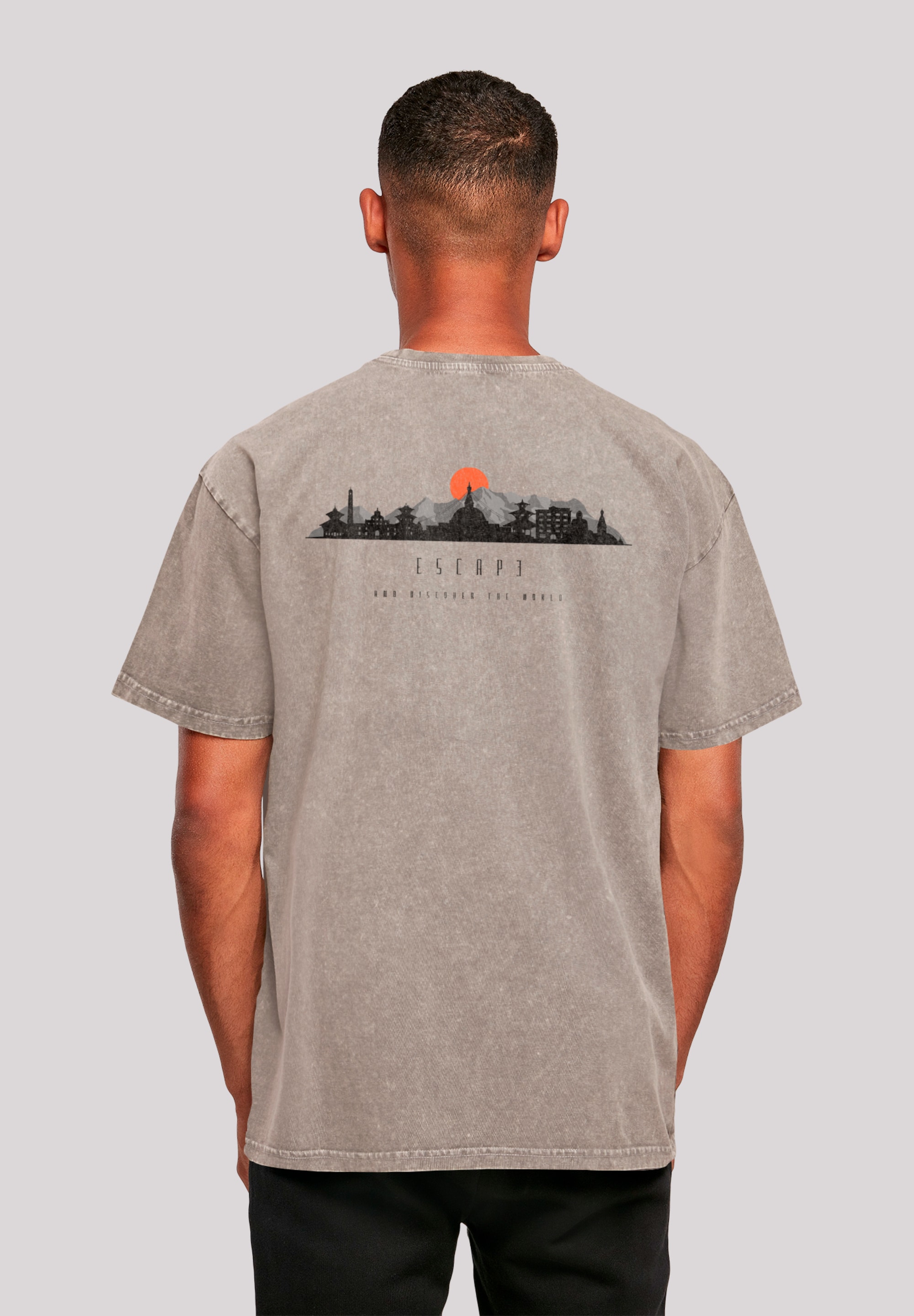 F4NT4STIC T-Shirt "Oversize Escape Discover the World Asian Town", Premium günstig online kaufen