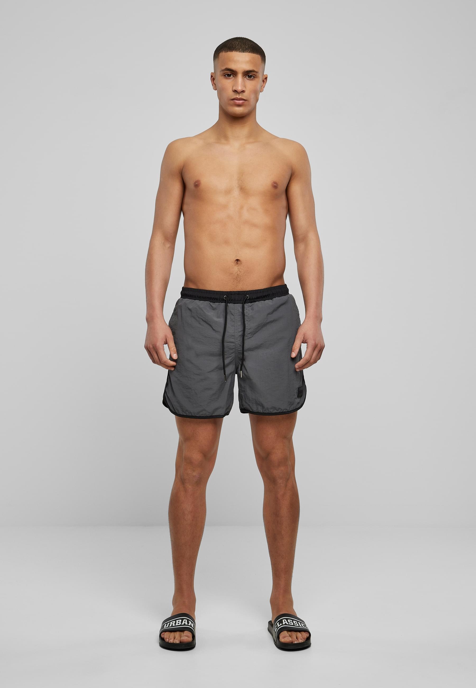 URBAN CLASSICS Badeshorts »Urban Classics Herren Retro Swimshorts«