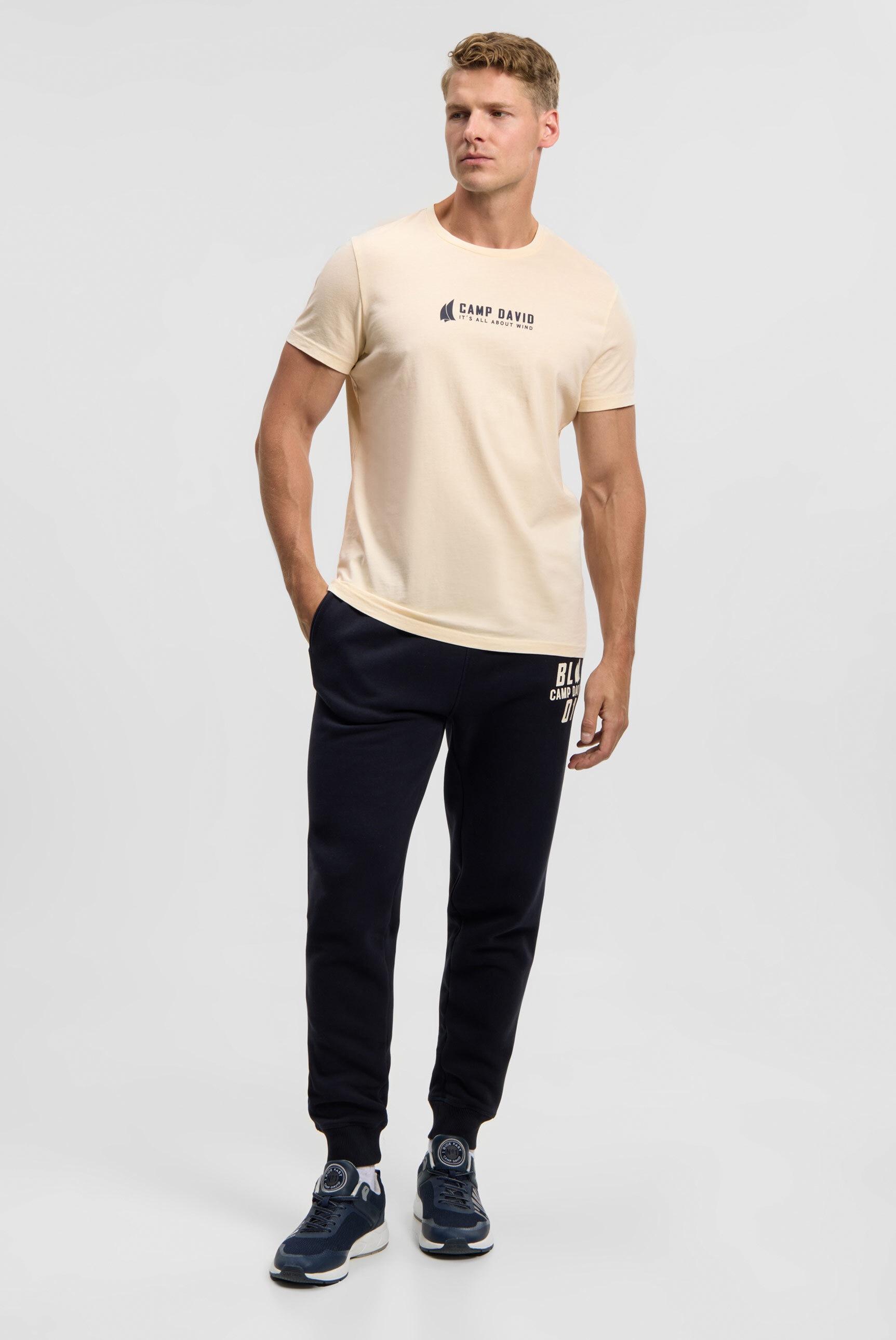 CAMP DAVID Rundhalsshirt aus Baumwolle