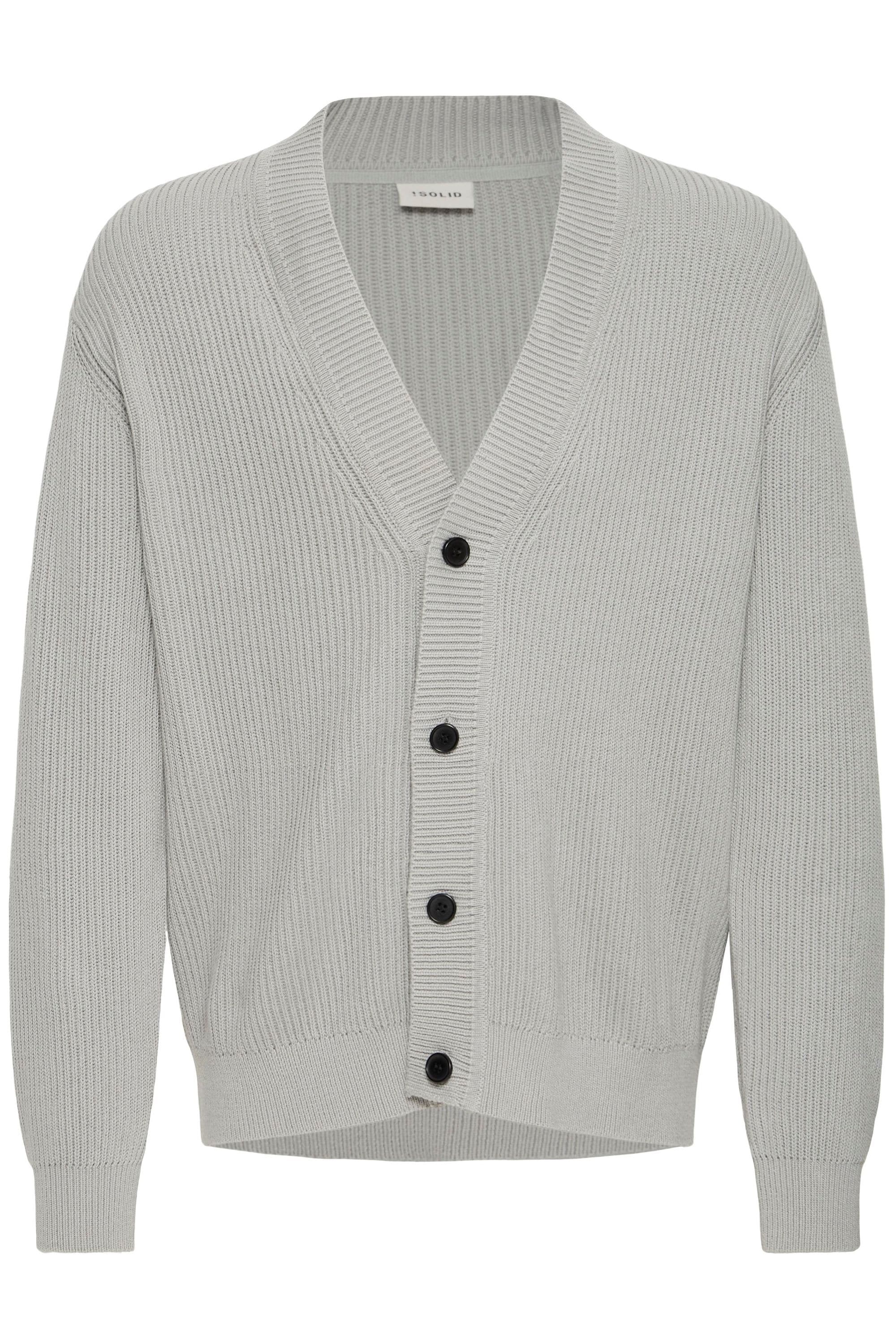 SOLID Herren Strickjacke "Strickjacke SDNALLI CA"griffin, Gr. XL, Obermaterial: 100% Baumwolle CO., Strickjacken