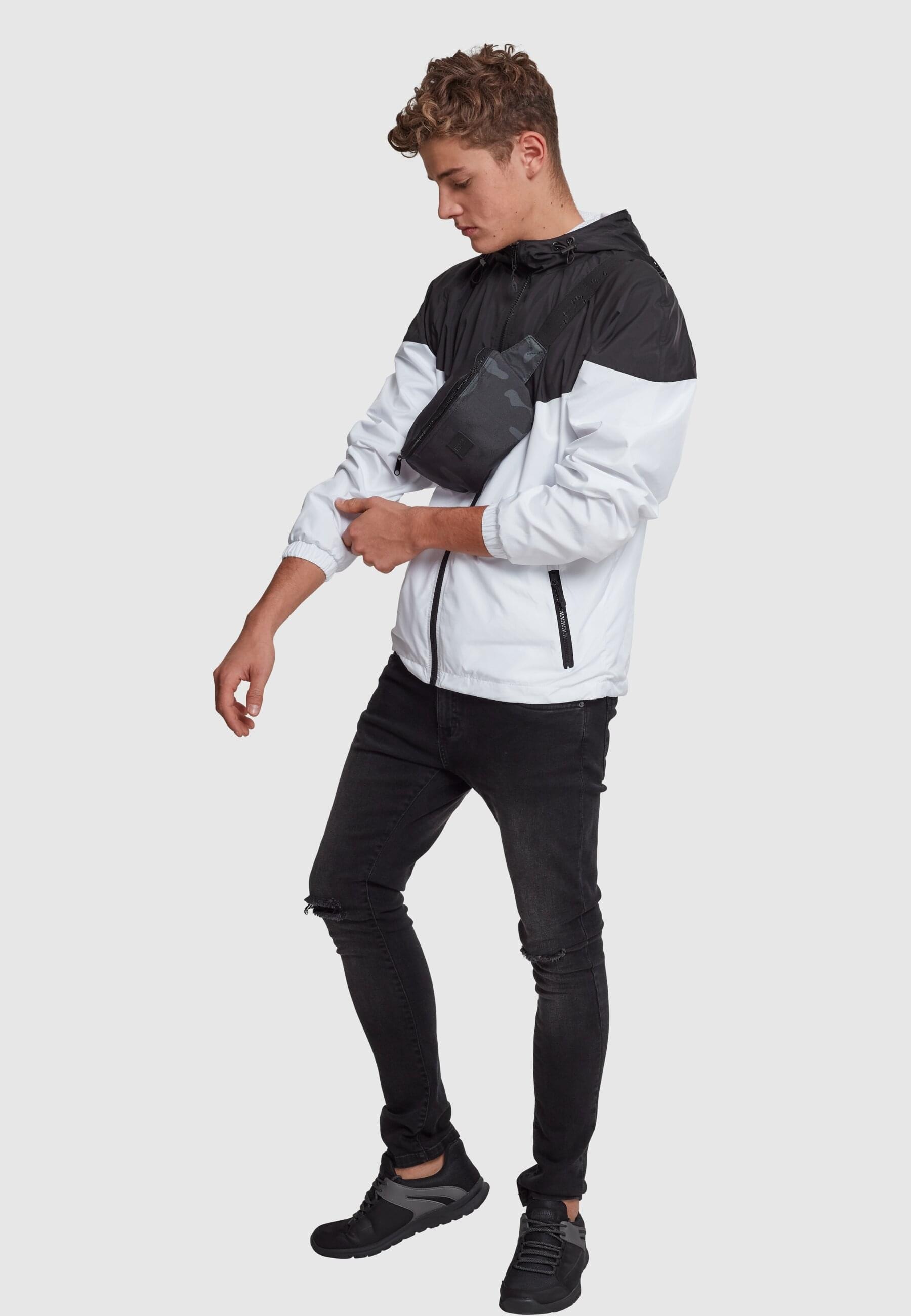 URBAN CLASSICS Allwetterjacke »Urban Classics Herren 2-Tone Tech Windrunner«, (1 St.), mit Kapuze