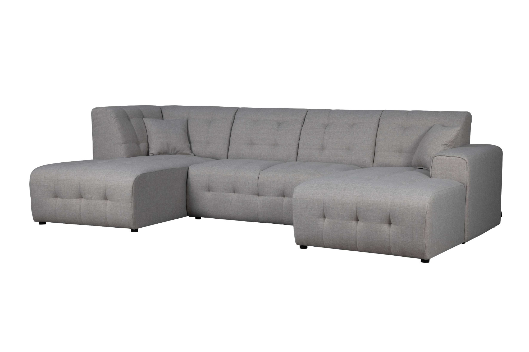 Home affaire Wohnlandschaft »Nosia U-Form«, incl. 2 Zierkissen, mit feiner Steppung