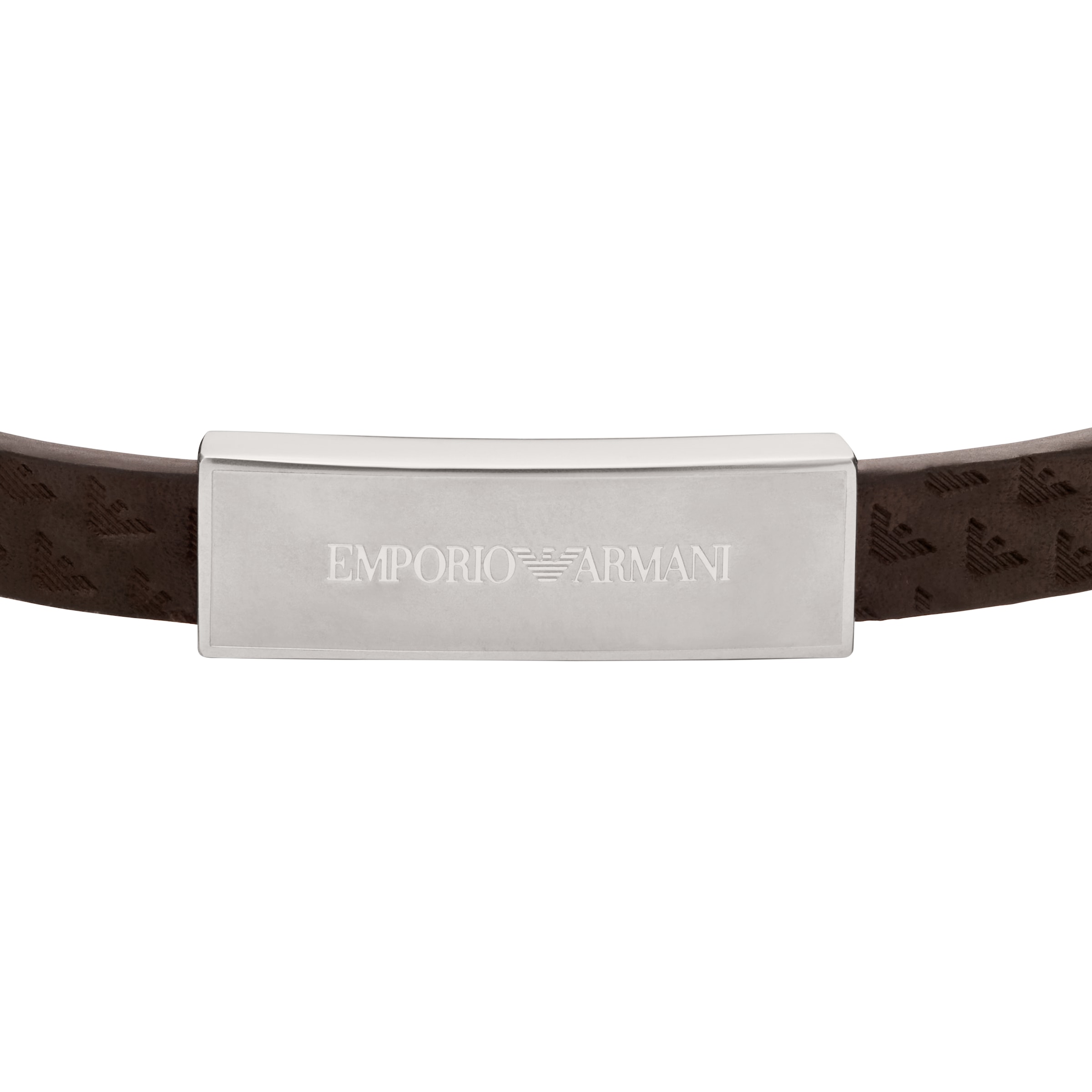 Emporio Armani Armband »Schmuck Geschenk Edelstahl Leder Armschmuck«