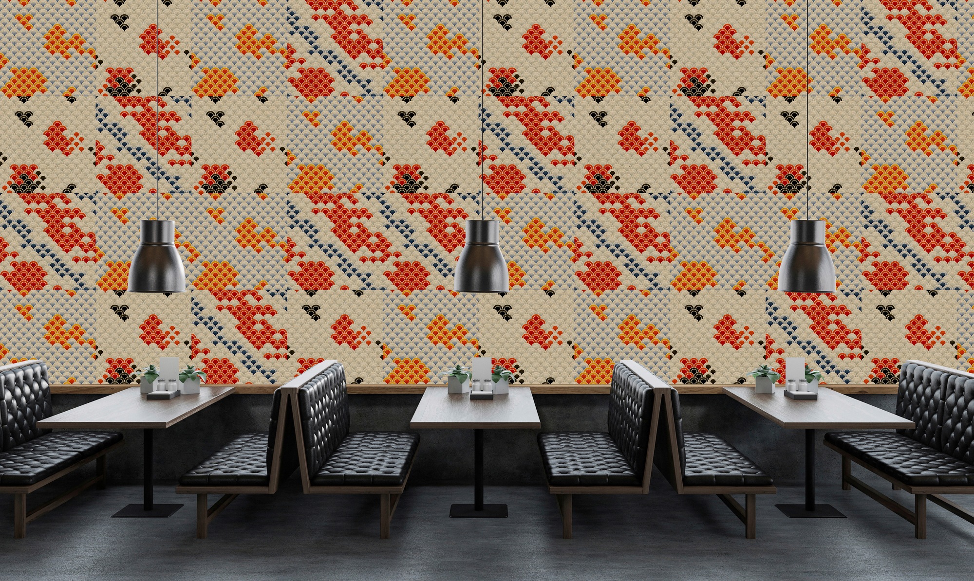 living walls Fototapete »Walls by Patel Koi 3« glatt Vlies, Wand, Schräge