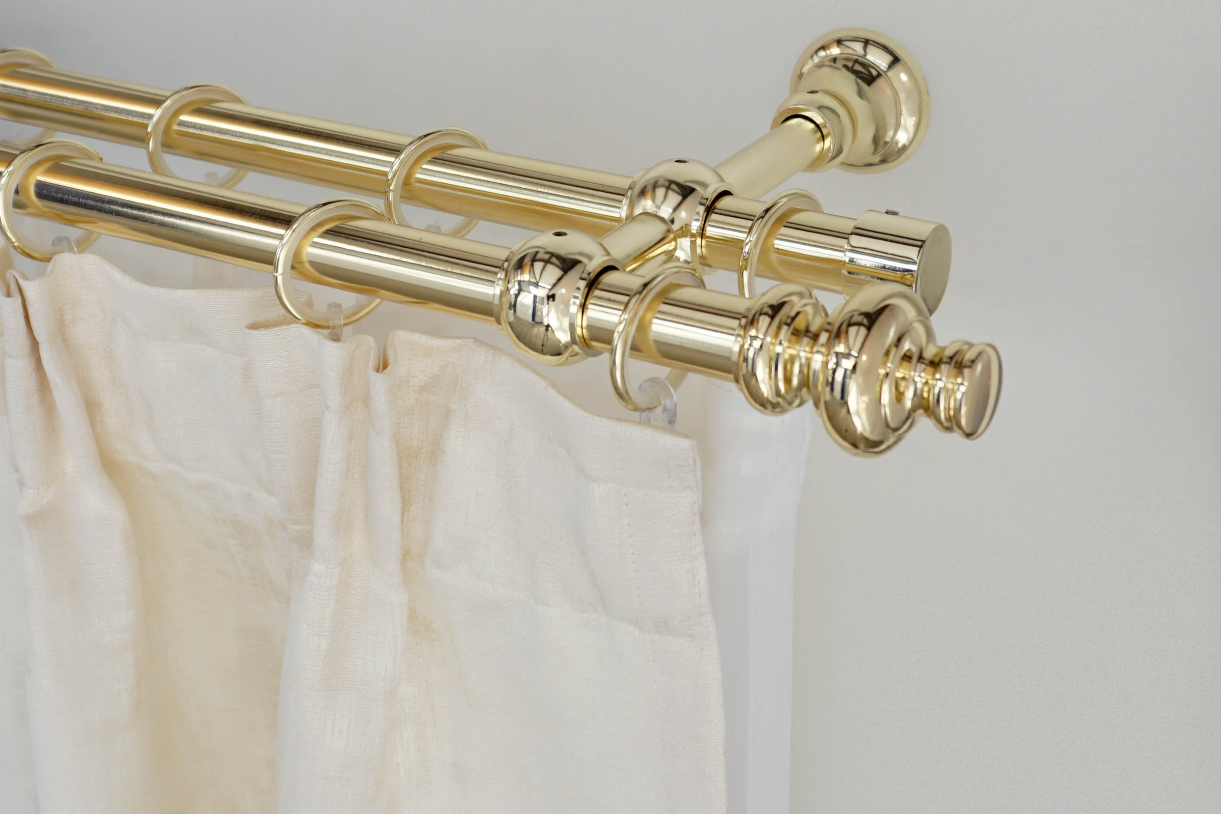 GARESA Gardinenstange "ANDREA" Ø 20 mm 2 läufig-läufig Wunschmaßlänge Vorha günstig online kaufen