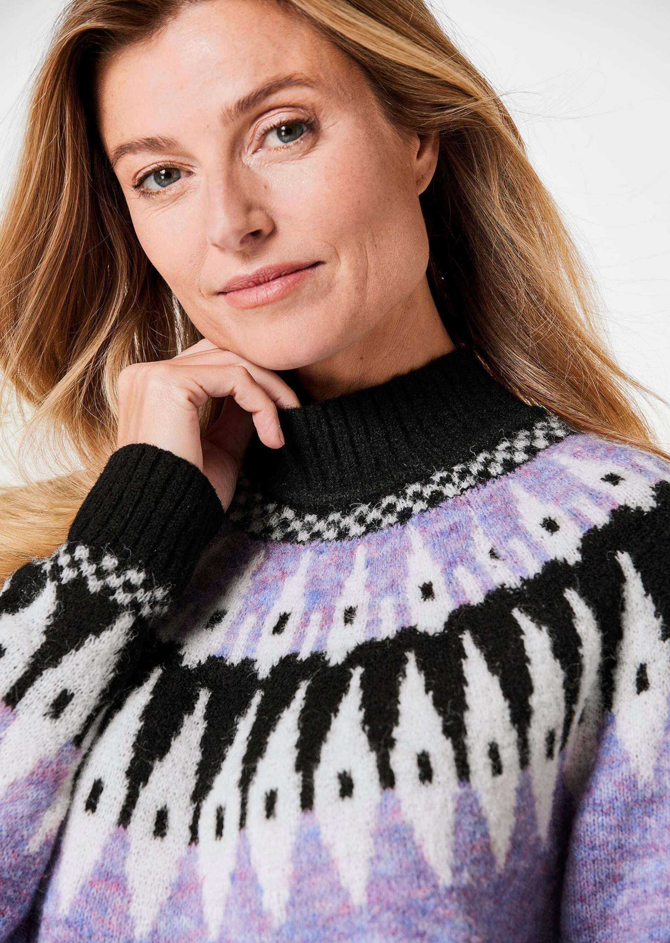 GOLDNER Strickpullover »Pullover Norweger-Pullover mit wärmender Schurwolle«