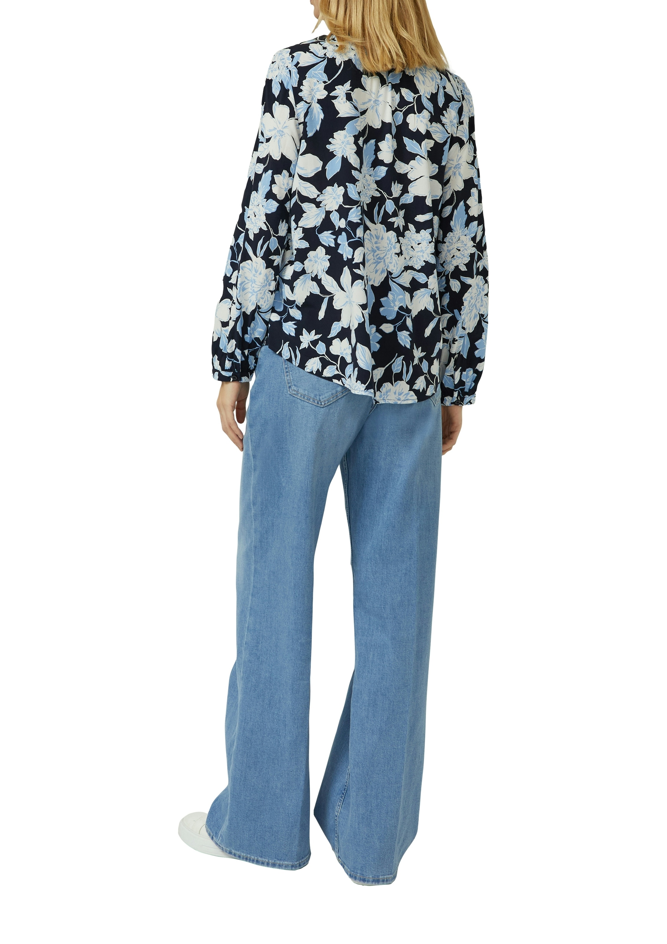 s.Oliver Langarmbluse mit All-Over Print