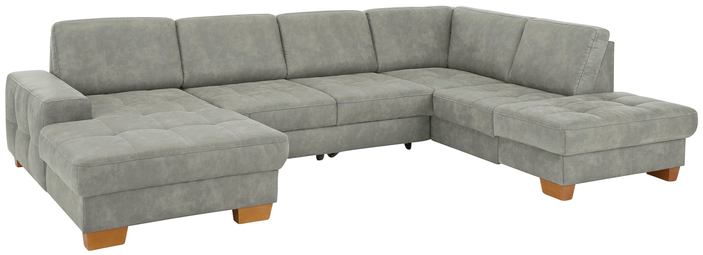 Home affaire Wohnlandschaft "Puccini U-Form" mit Federkern, Sitztiefenverst günstig online kaufen