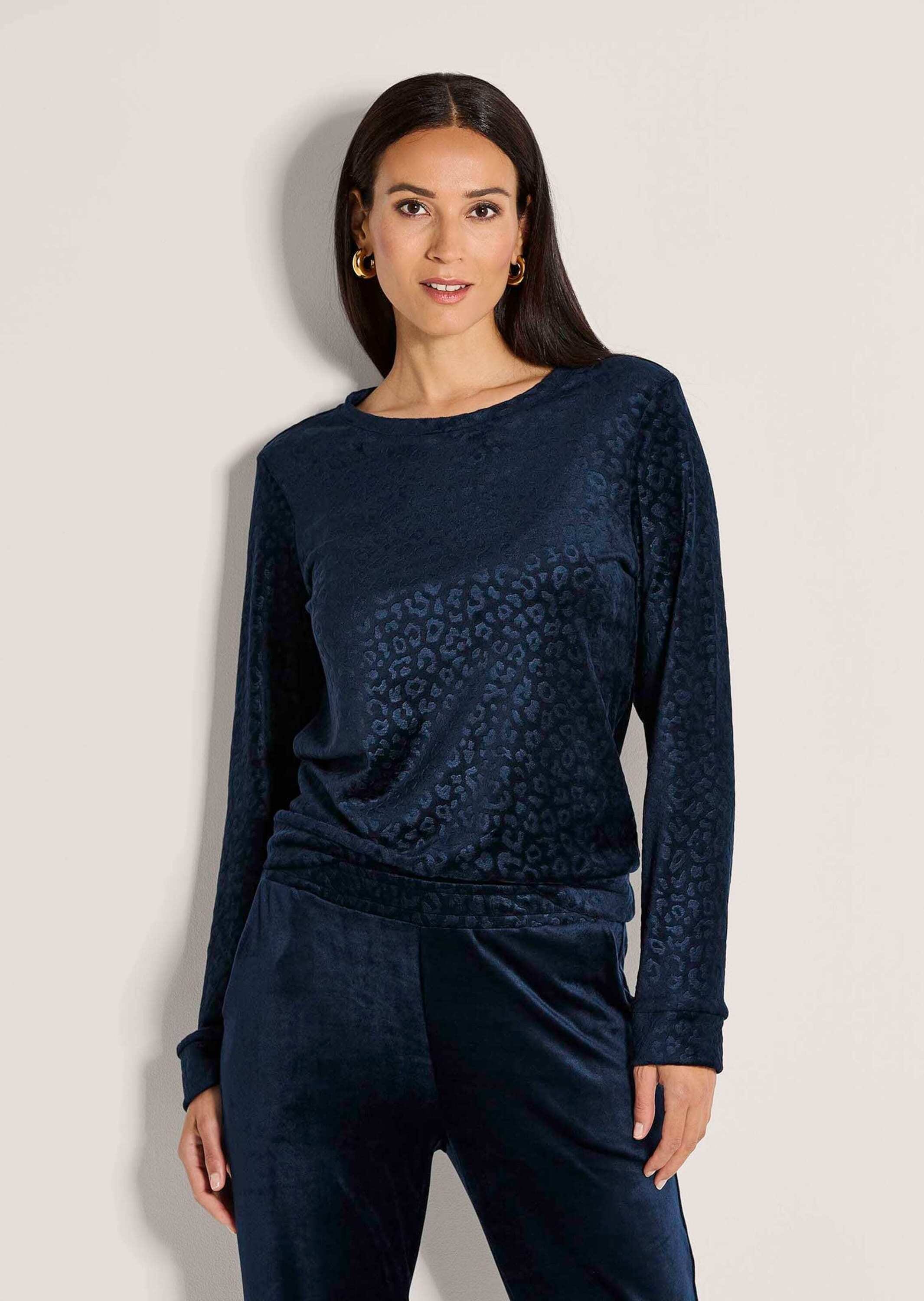 MADELEINE Langarmshirt »Sweatshirt Langarm Animal-Print Pullover«