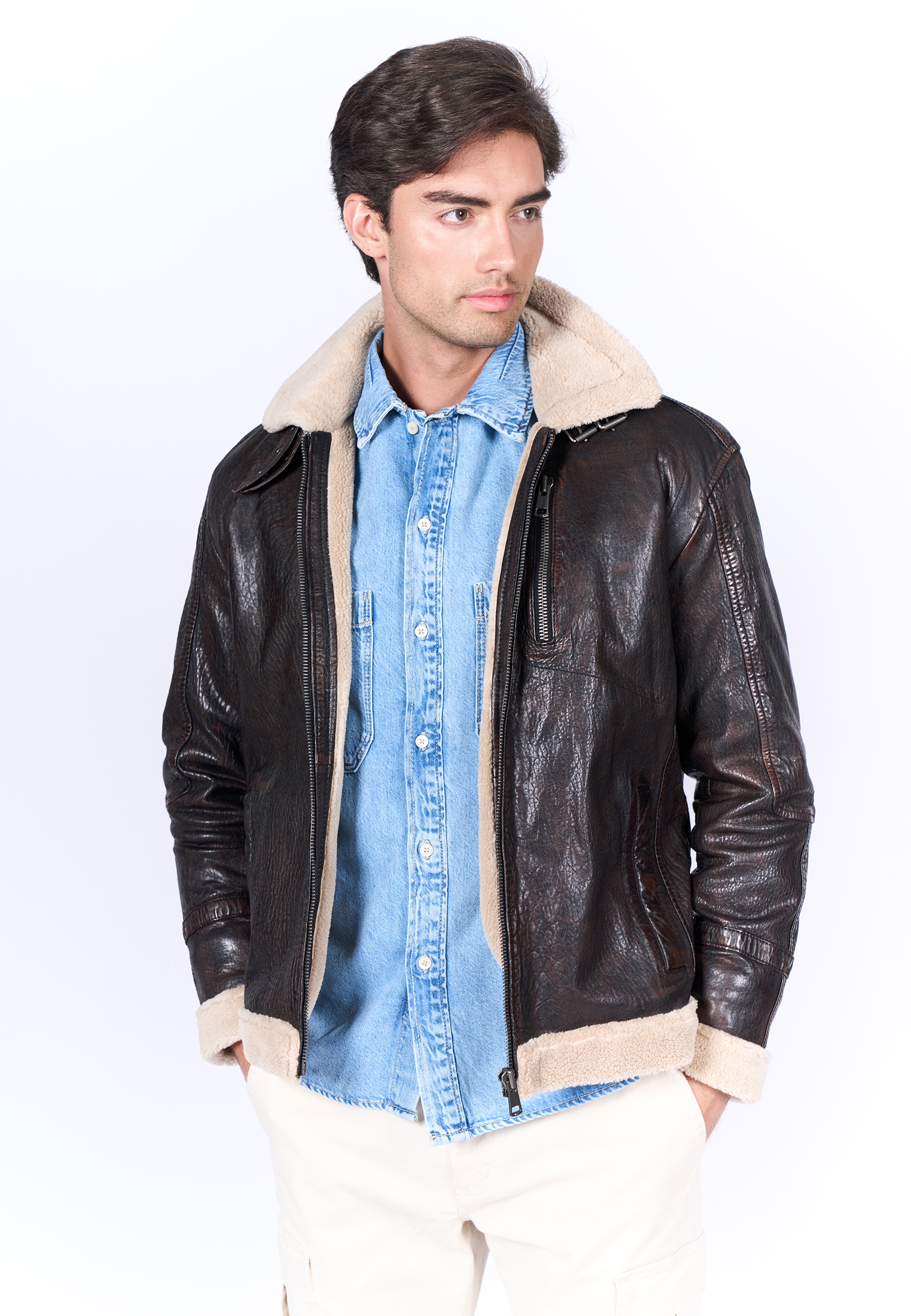 Freaky Nation Lederjacke »Cozy Vibe-FN«